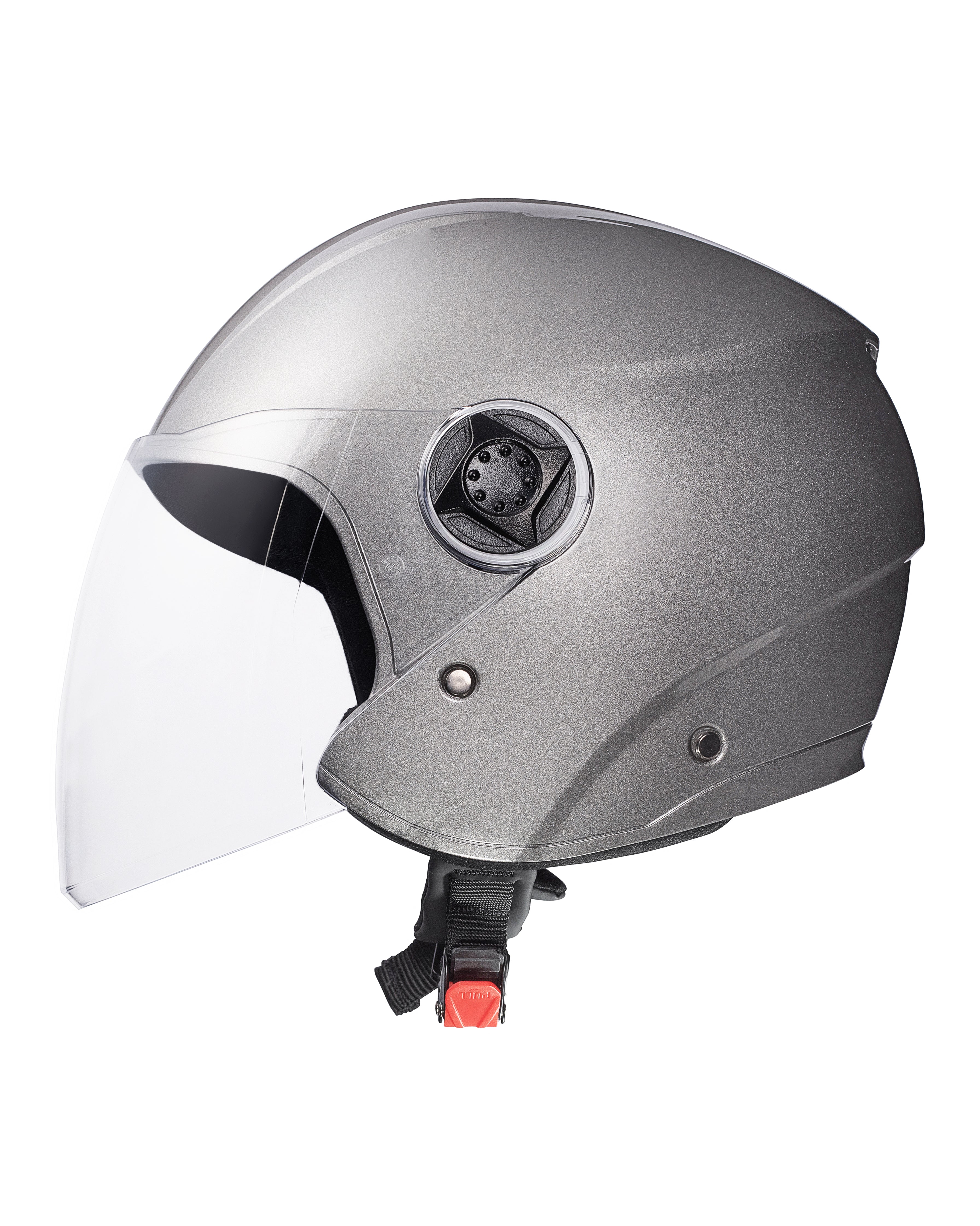 Xtrac Fit ISI Certified Half Face Bike Helmet with Clear Visor | Lightweight Open Face Helmet for Men & Women