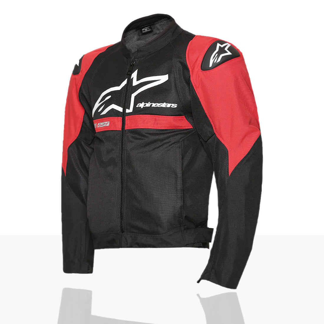 TVS Racing x Alpinestars Riding Jacket with CE Level 2 Nucleon Plasma Armor, 600D Abrasion Resistant Shell, Breathable Mesh Panels, Reflective Visibility, Pre Curved Sleeves Motorcycle Protective Gear