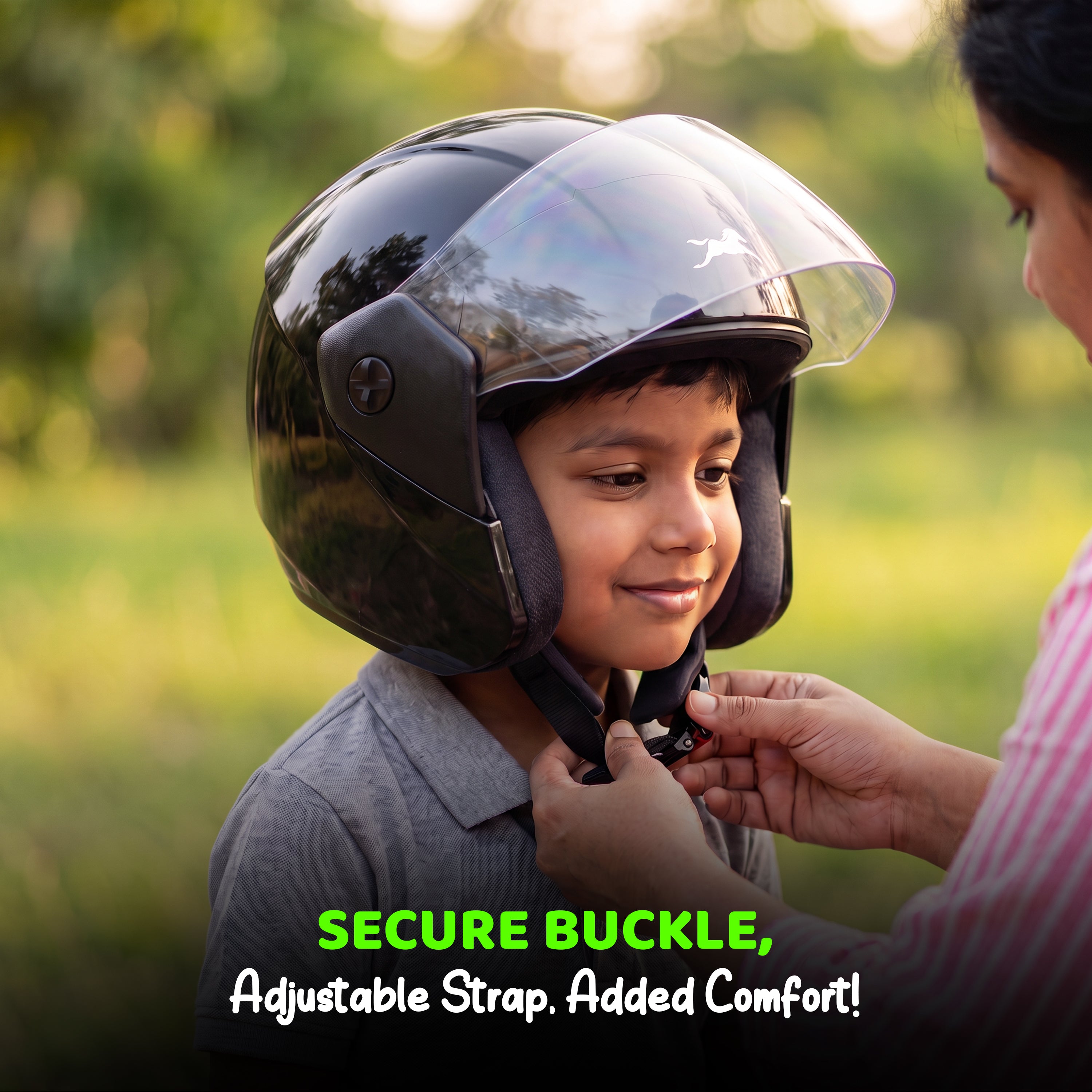 TVS Astro Kids Open Face Helmet – Lightweight, ISI Certified, Comfortable & Durable Helmet for Kids
