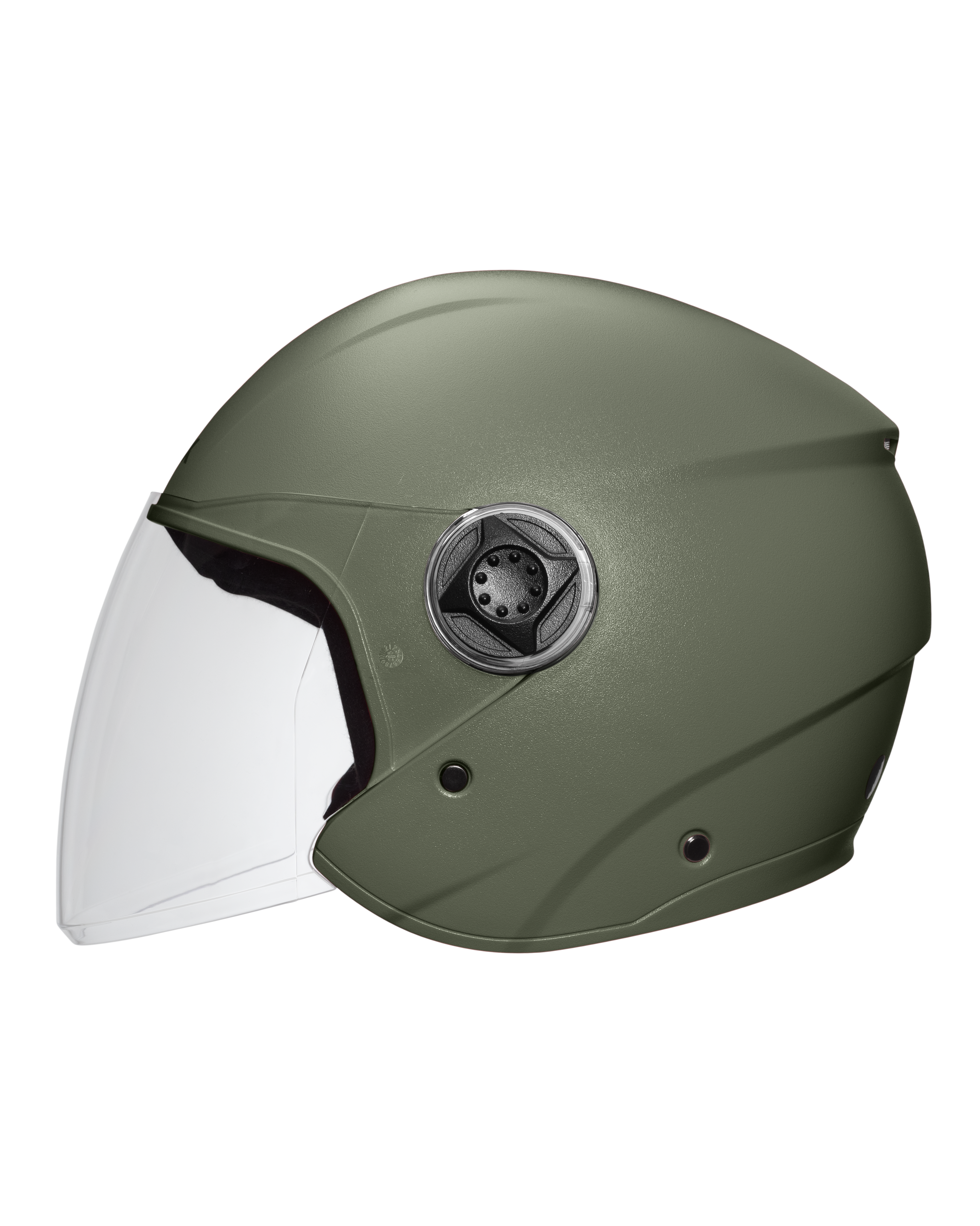 Xtrac Fit ISI Certified Half Face Bike Helmet with Clear Visor | Lightweight Open Face Helmet for Men & Women
