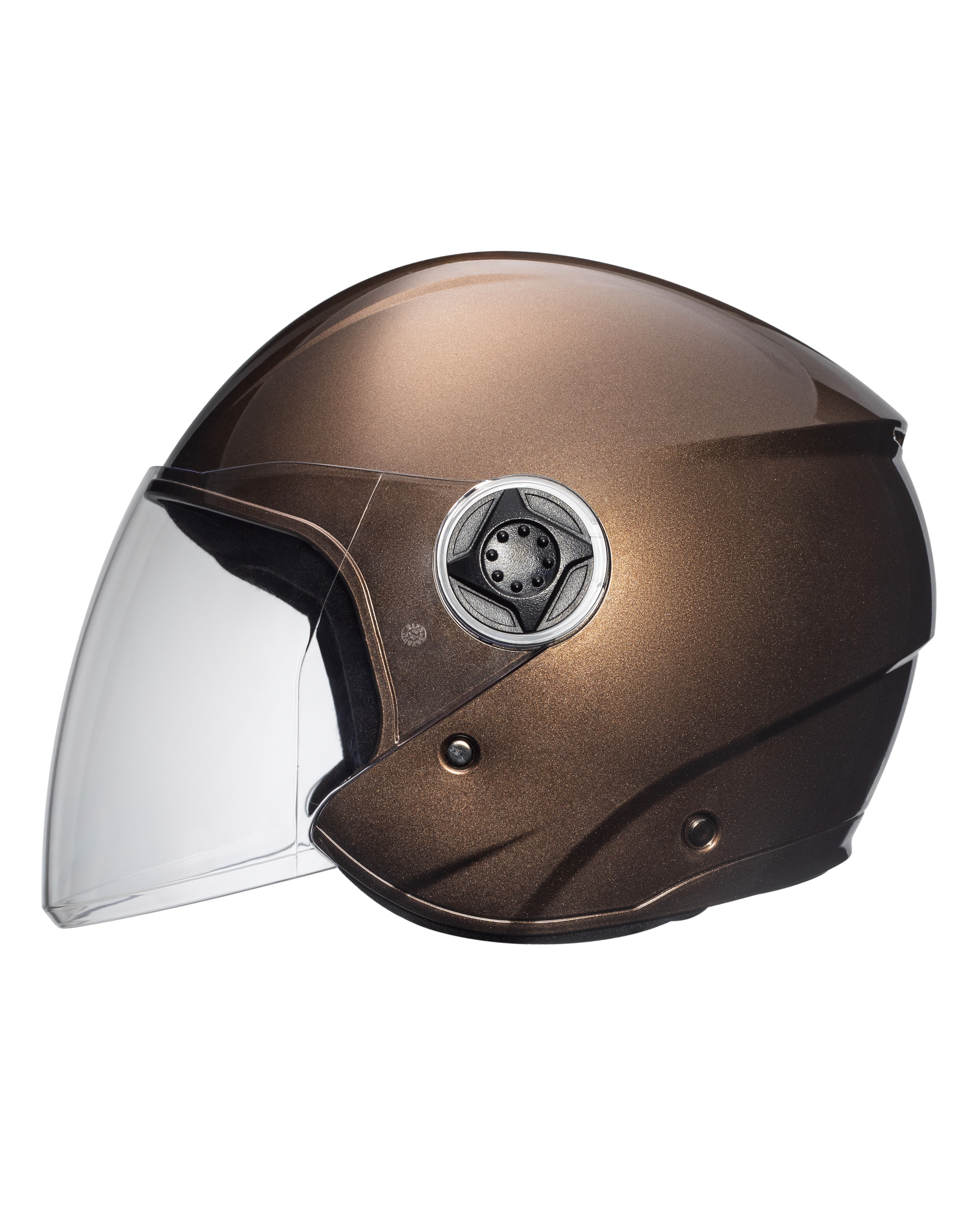Xtrac Fit ISI Certified Half Face Bike Helmet with Clear Visor | Lightweight Open Face Helmet for Men & Women