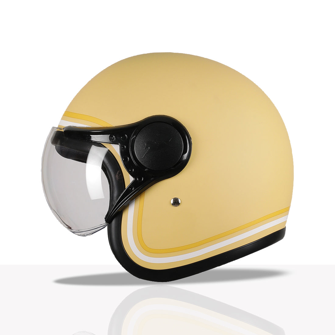 TVS MissFit Helmet for Women | Lightweight Ladies Helmet for Scooter | Stylish Girls Helmet with Extreme Comfort Fit | Women Helmet with Clear Visor | DOT & ISI Certified Helmet for Woman