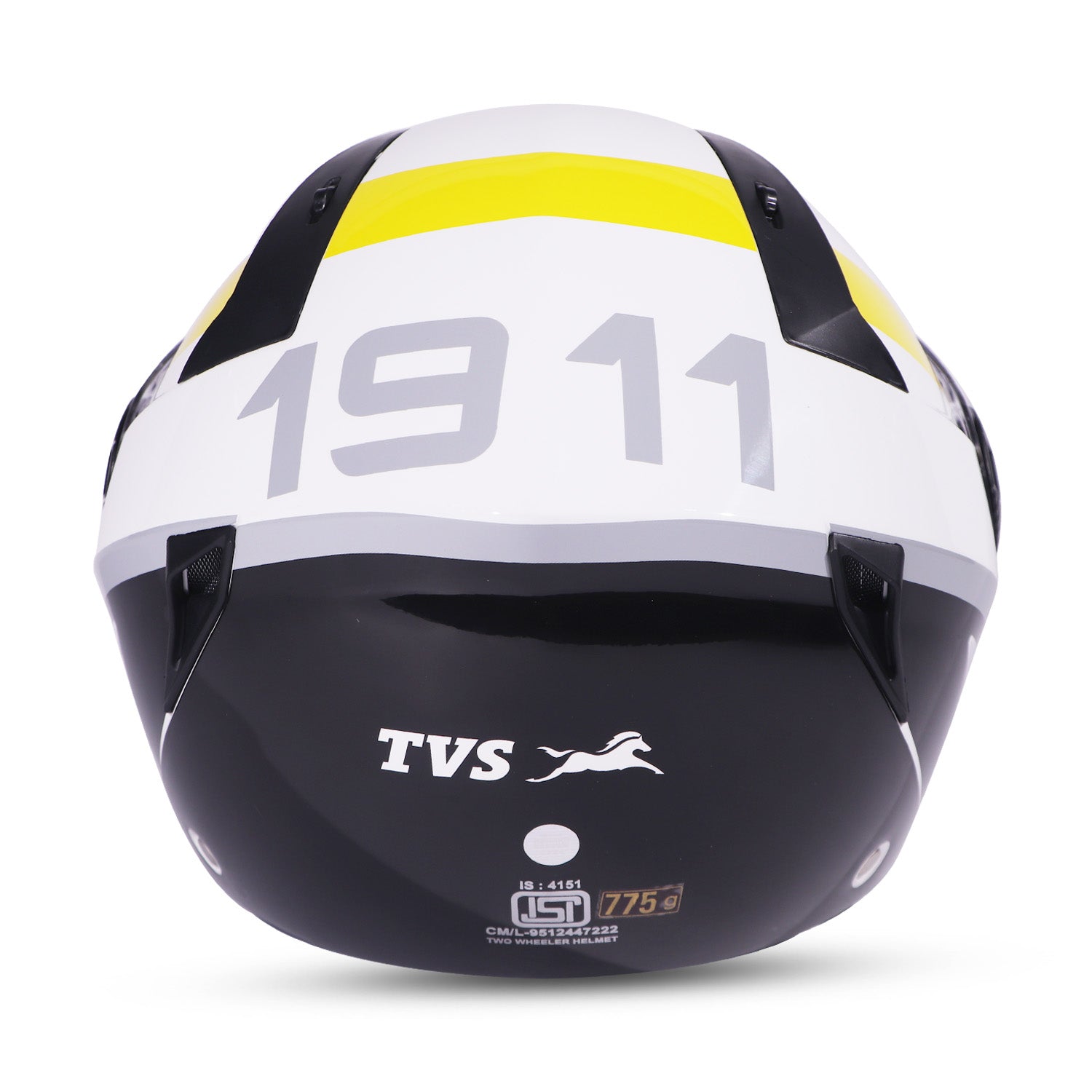 TVS Half Face Premium Helmet 1911 for Boys and Girls - ISI Certified