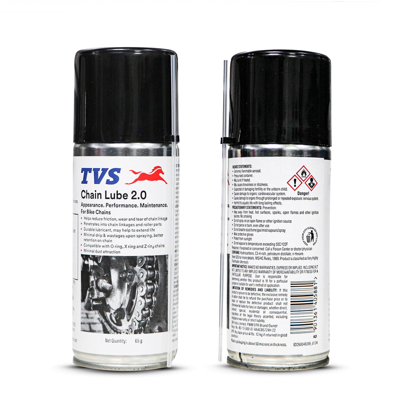 TVS Chain Lube 2.0 - 65Gm. | Precision Lubrication for Peak Chain Perf TVS Chain Lube 2.0 - 65Gm. | Precision Lubrication for Peak Chain Perf