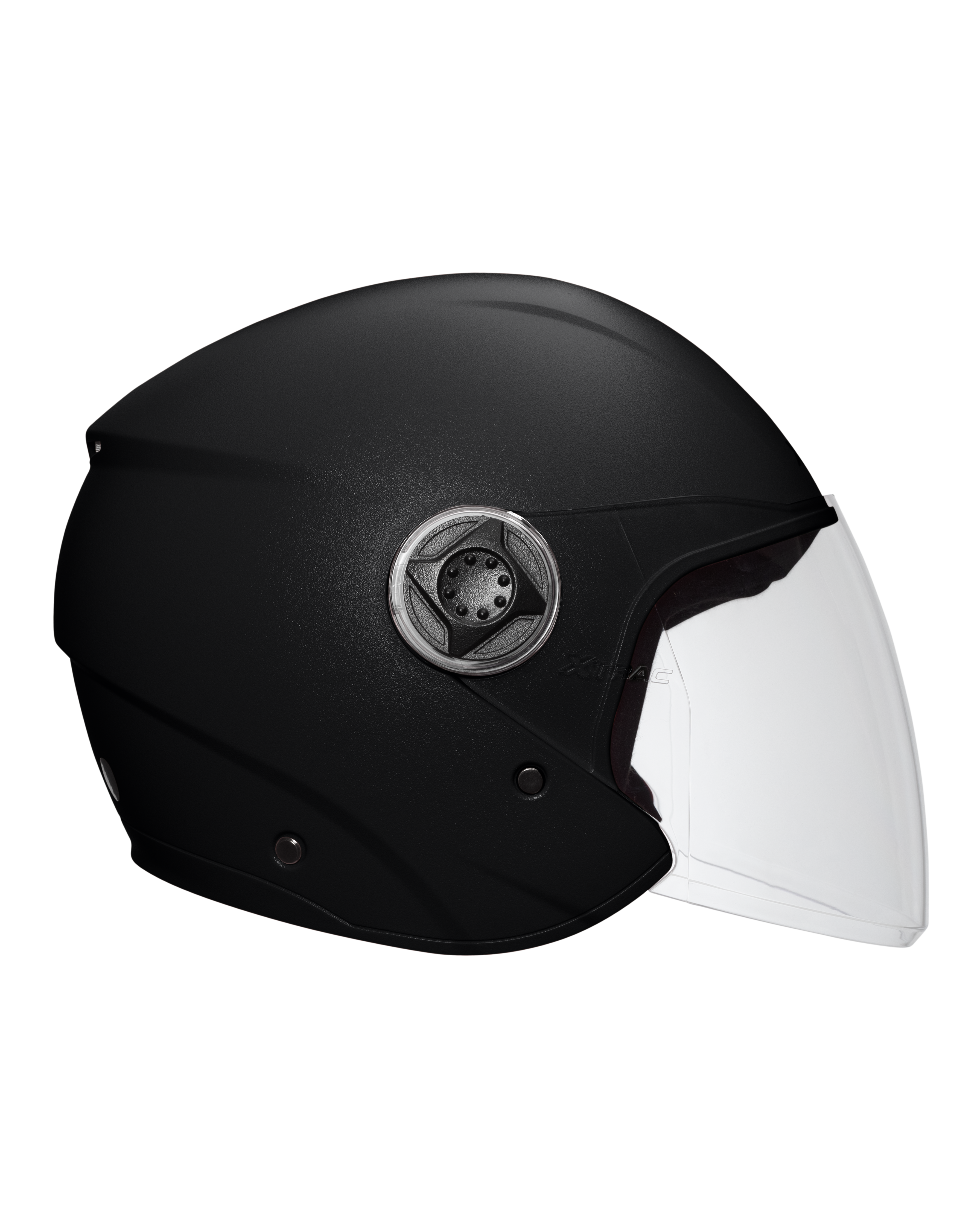 Xtrac Fit ISI Certified Half Face Bike Helmet with Clear Visor | Lightweight Open Face Helmet for Men & Women