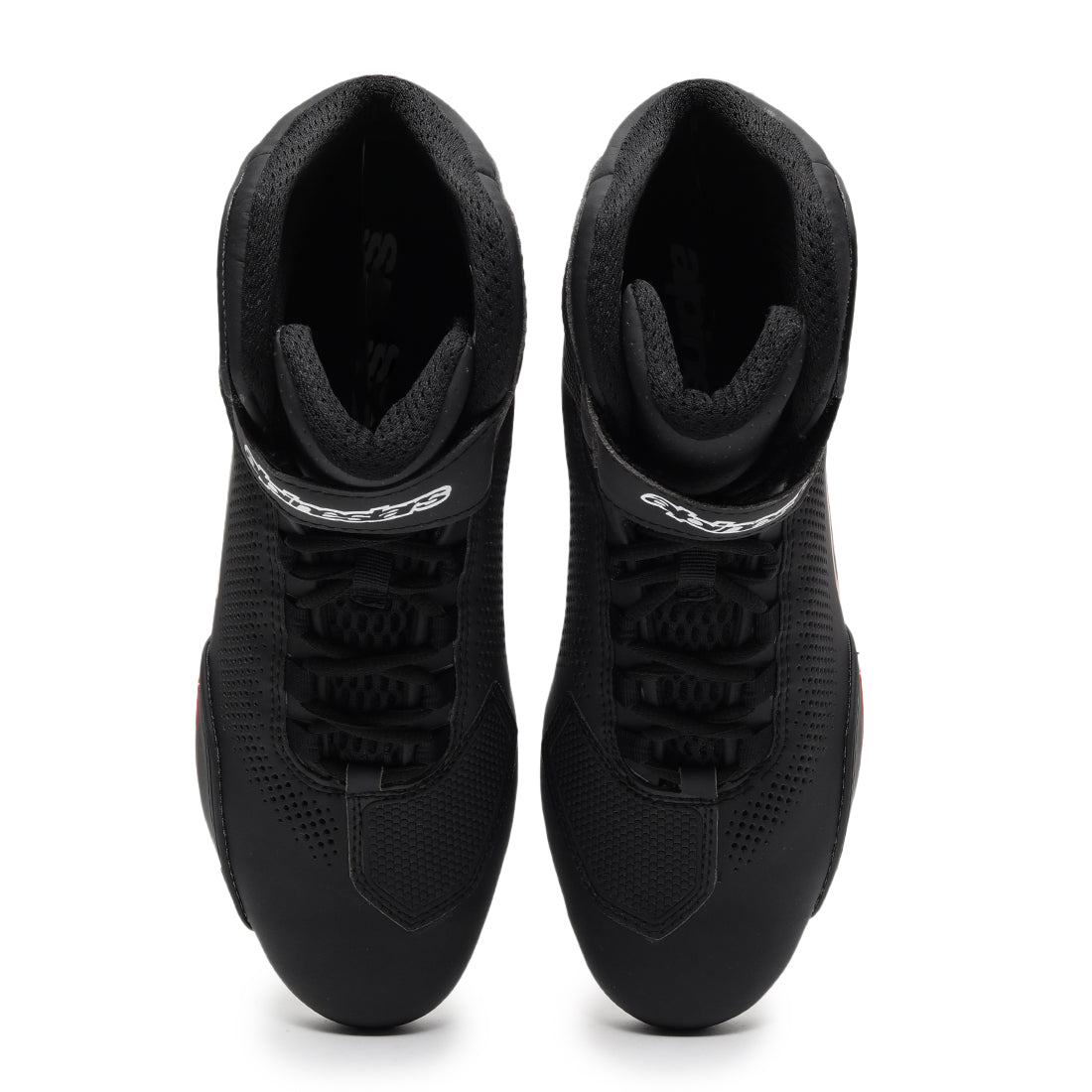 TVS Racing x Alpinestars Riding Shoes for Men, Lightweight Microfiber Upper, Speed Lace Closure, Ankle Protection, Airflow Vents and Road Riding Comfort
