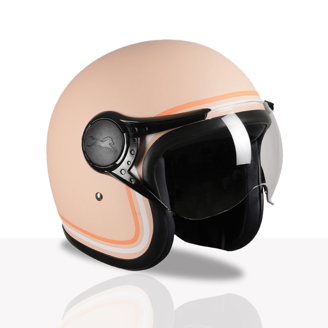 TVS MissFit Helmet for Women | Lightweight Ladies Helmet for Scooter | Stylish Girls Helmet with Extreme Comfort Fit | Women Helmet with Clear Visor | DOT & ISI Certified Helmet for Woman