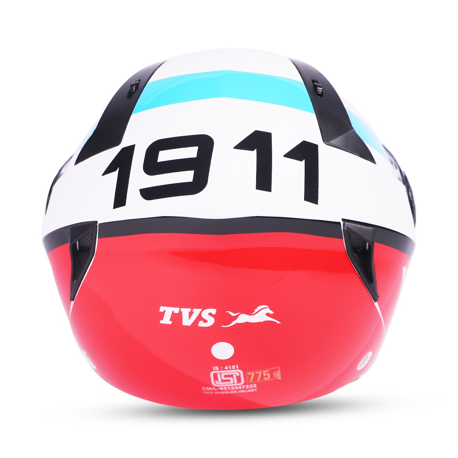 TVS Half Face Premium Helmet 1911 for Boys and Girls - ISI Certified