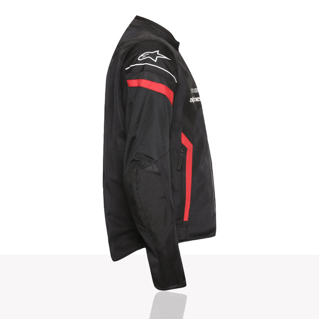TVS Racing x Alpinestars Riding Jacket with CE Level 2 Nucleon Plasma Armor, 600D Abrasion Resistant Shell, Breathable Mesh Panels, Reflective Visibility, Pre Curved Sleeves Motorcycle Protective Gear