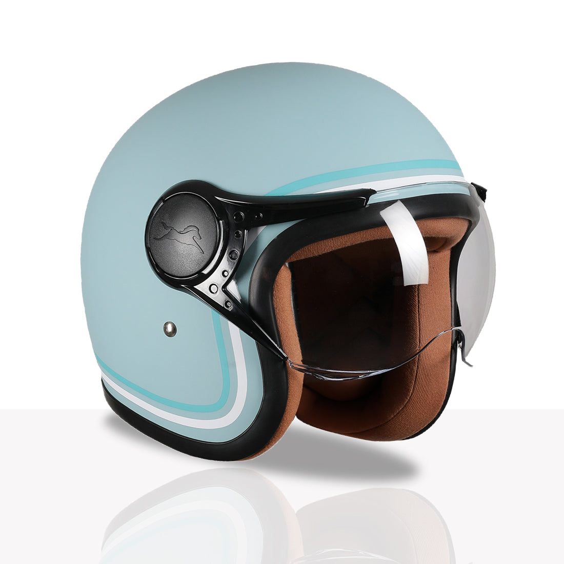 TVS MissFit Helmet for Women | Lightweight Ladies Helmet for Scooter | Stylish Girls Helmet with Extreme Comfort Fit | Women Helmet with Clear Visor | DOT & ISI Certified Helmet for Woman