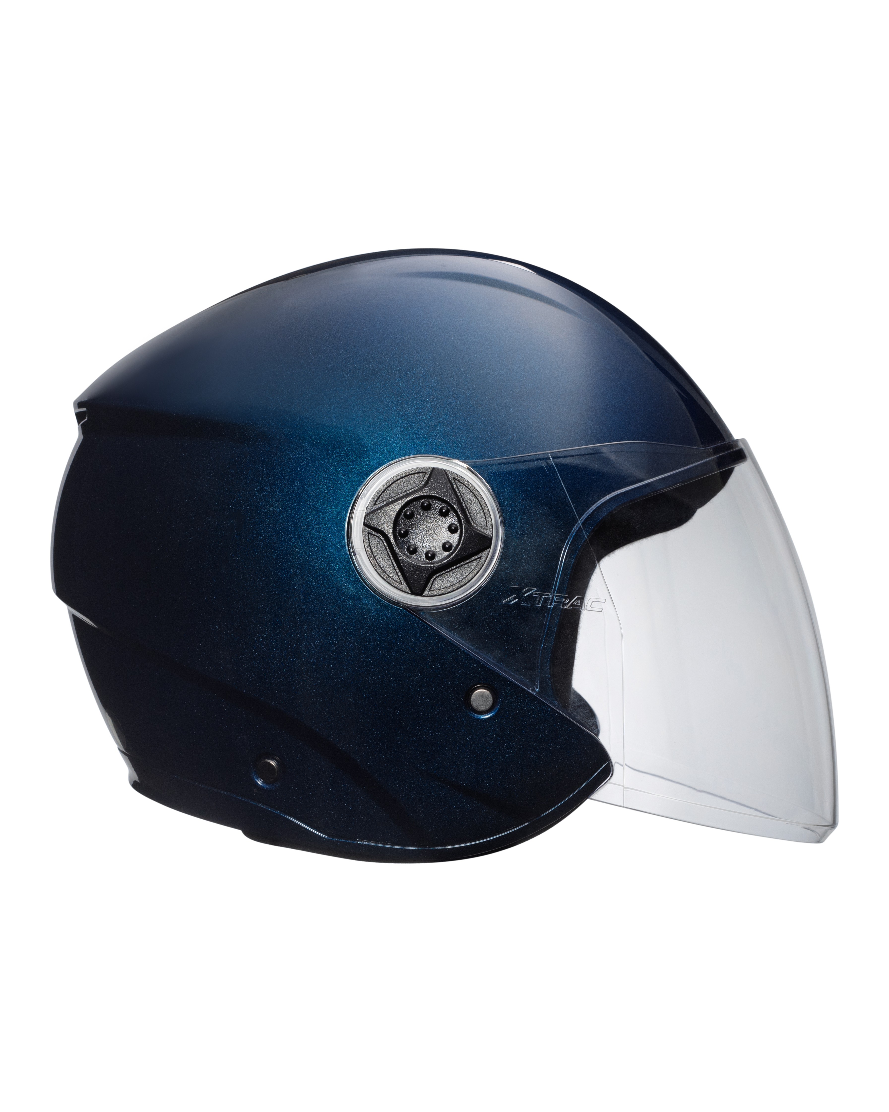 Xtrac Fit ISI Certified Half Face Bike Helmet with Clear Visor | Lightweight Open Face Helmet for Men & Women