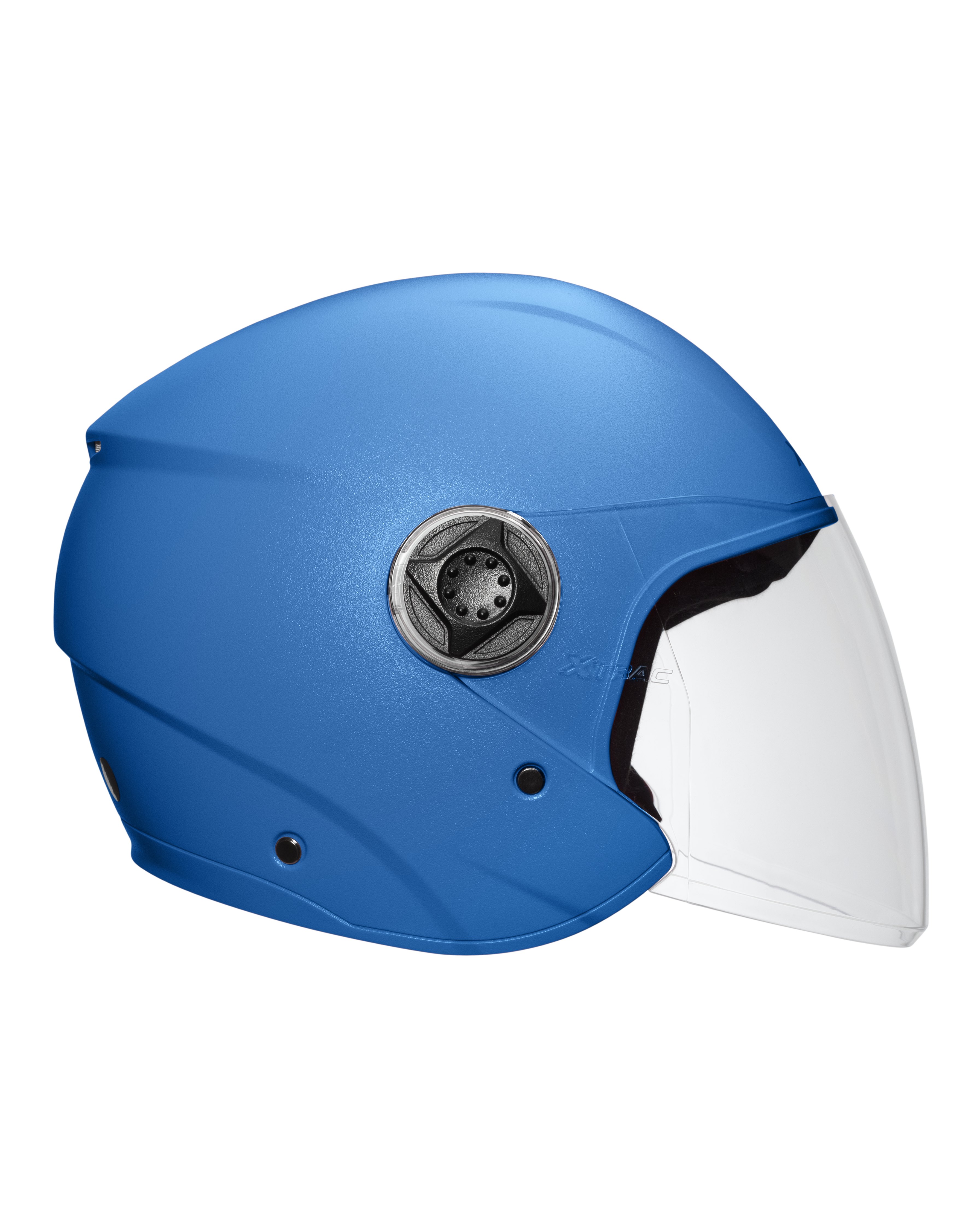 Xtrac Fit ISI Certified Half Face Bike Helmet with Clear Visor | Lightweight Open Face Helmet for Men & Women