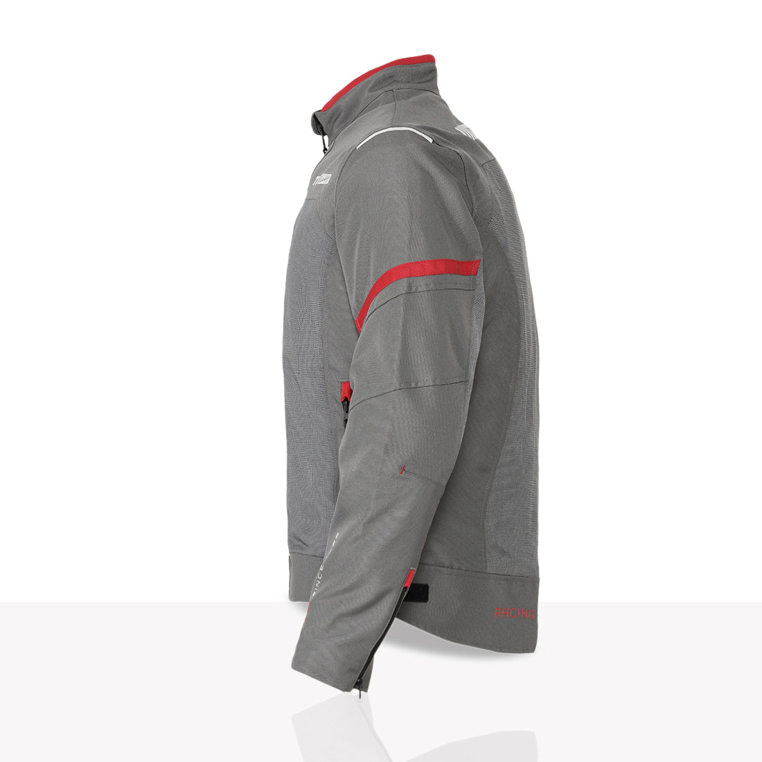 TVS Racing Tech-Core Road Jacket for Men | CE2 armour <5kN at Shoulders Elbows and Back | 600D Chassis | 310gsm Vent Mesh | High-Vis Reflective Tech| YKK zippers | Engineered for bikers