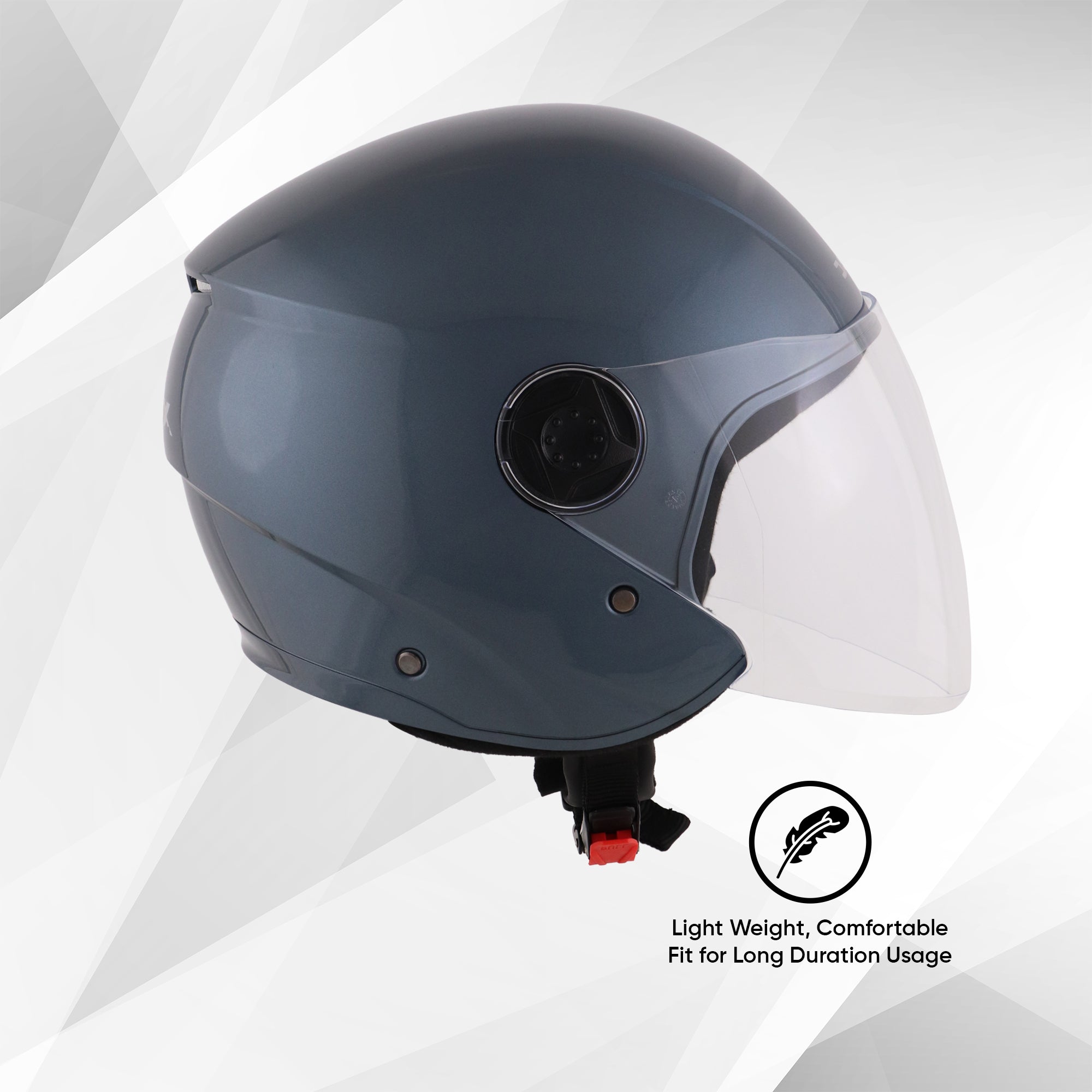 TVS iQube Open Face Helmet | ISI Certified, Lightweight & Comfortable Design