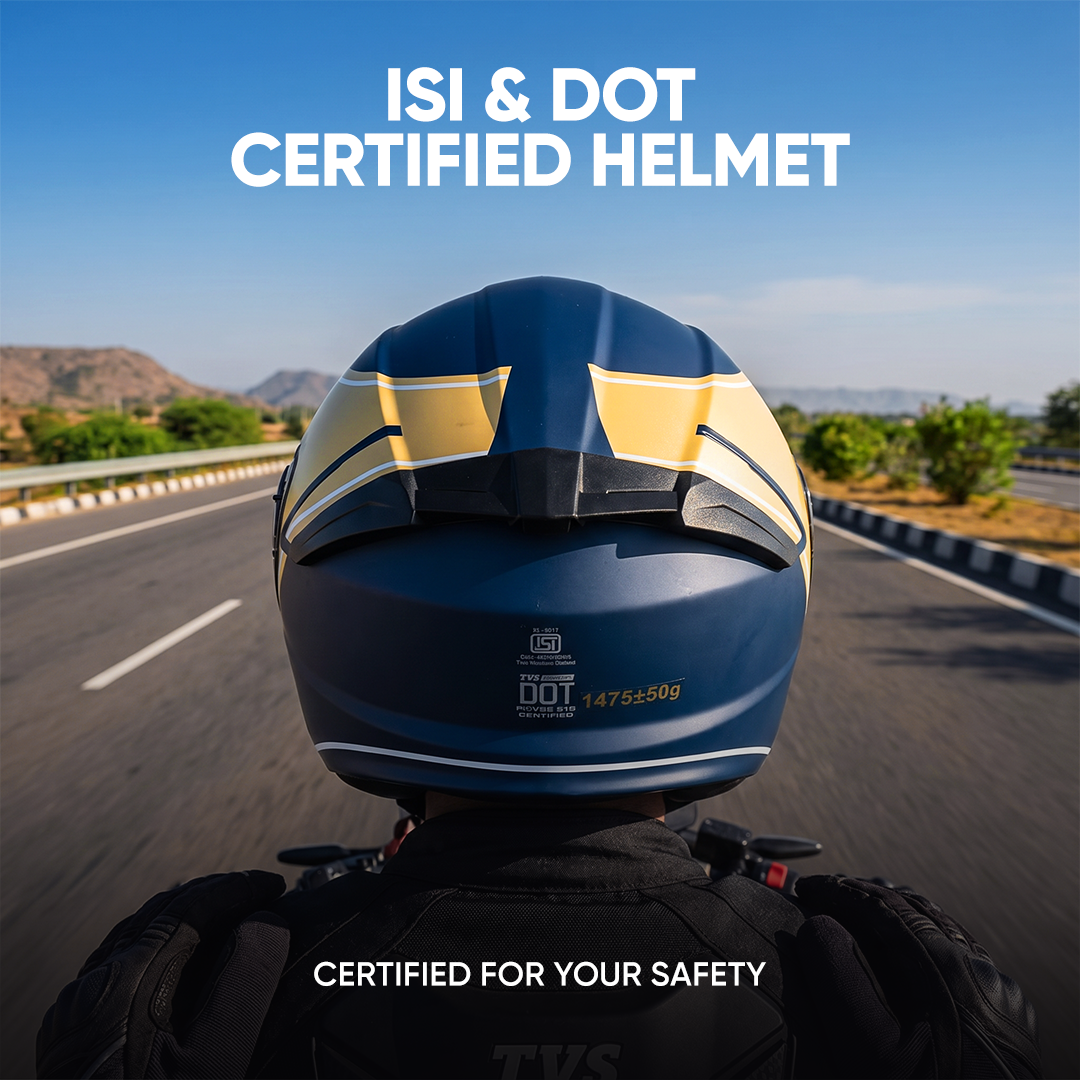 TVS Racing SuperPose Smoked Dual Visor Flip Up Modular Helmet for Men and Women, ISI DOT Certified, ABS Shell, Quick Release Visor, Lightweight, Ventilated, Open Face to Full Face