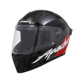 TVS Apache Full Face Helmet - Color: Black and Red