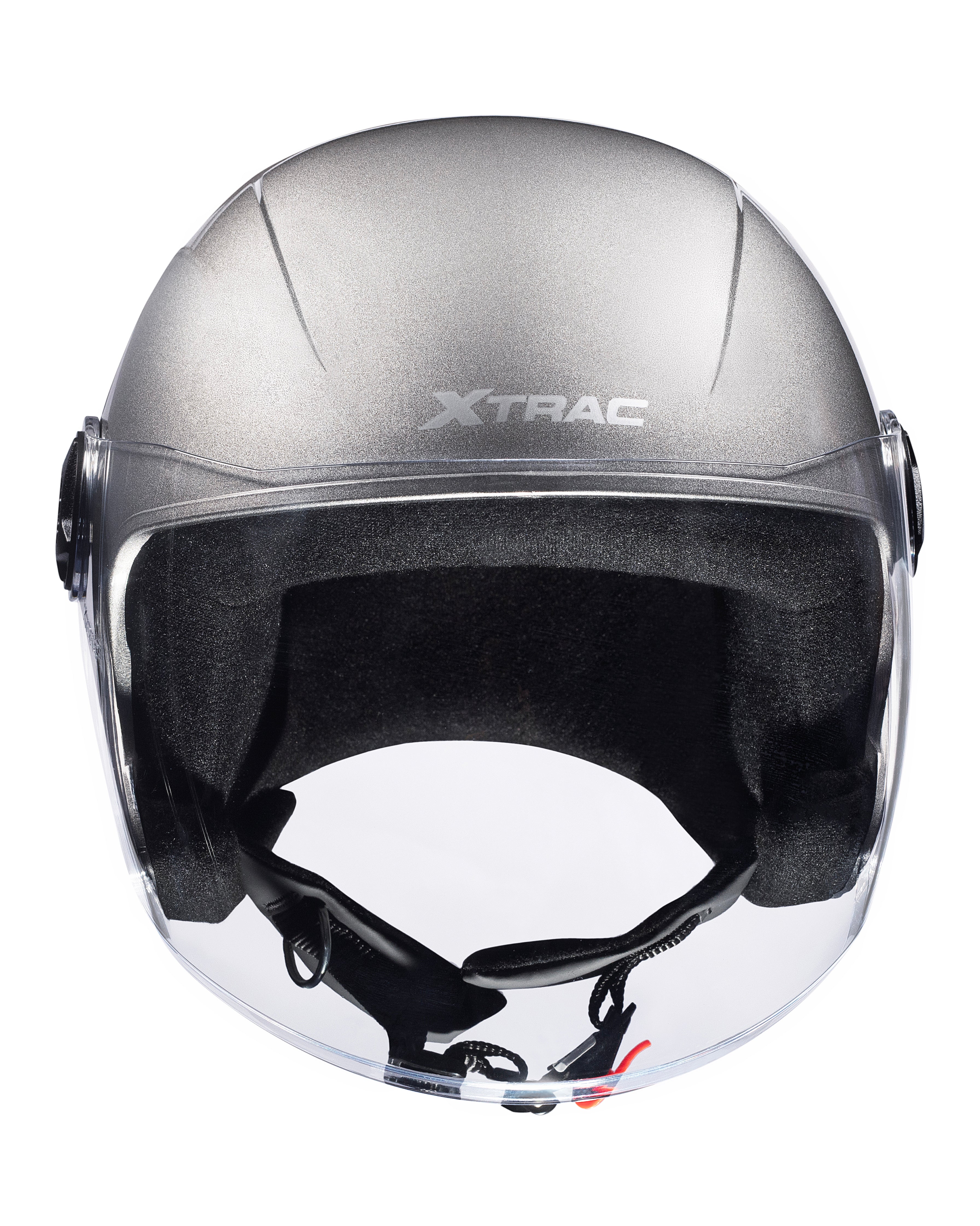 Xtrac Fit ISI Certified Half Face Bike Helmet with Clear Visor | Lightweight Open Face Helmet for Men & Women