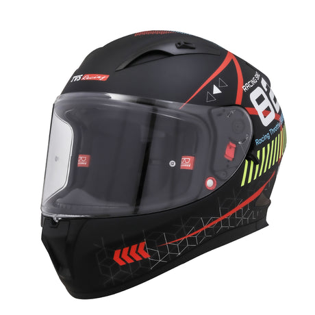 TVS Racing Full Face Helmet - ISI, DOT & ECE Certified