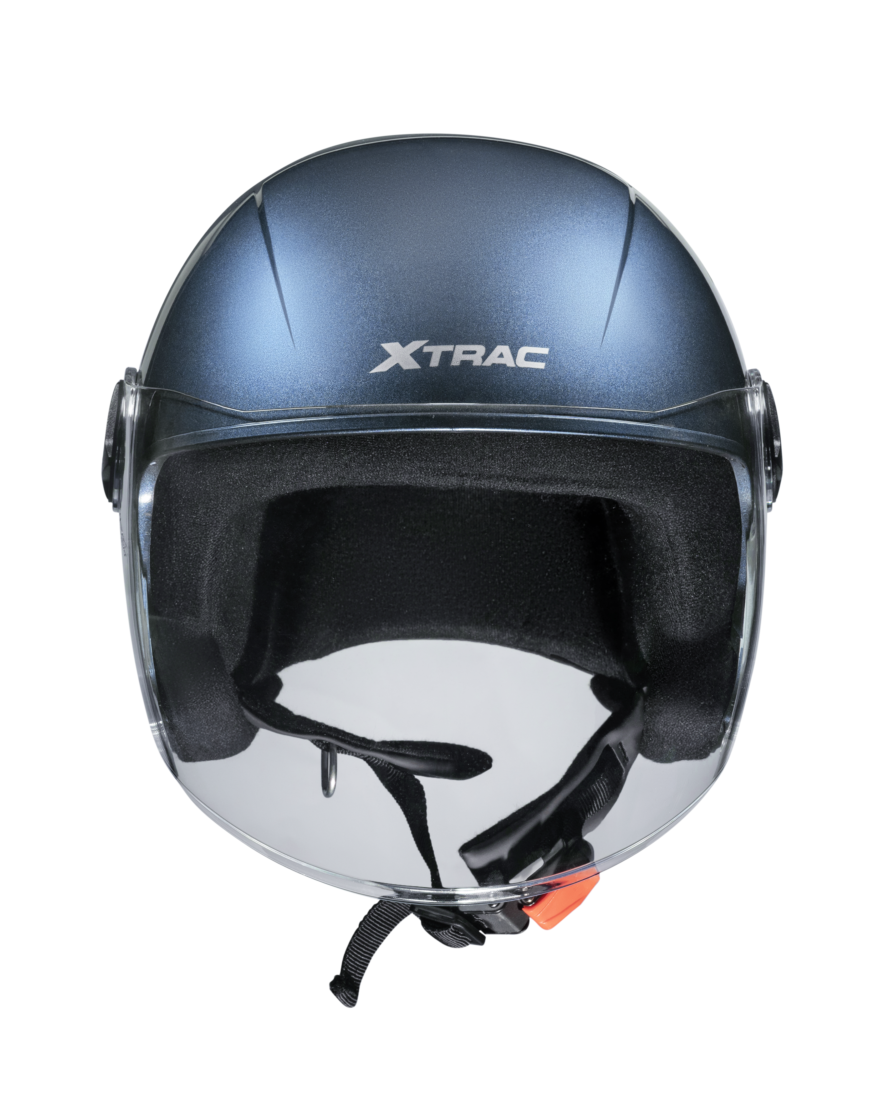 Xtrac Fit ISI Certified Half Face Bike Helmet with Clear Visor | Lightweight Open Face Helmet for Men & Women