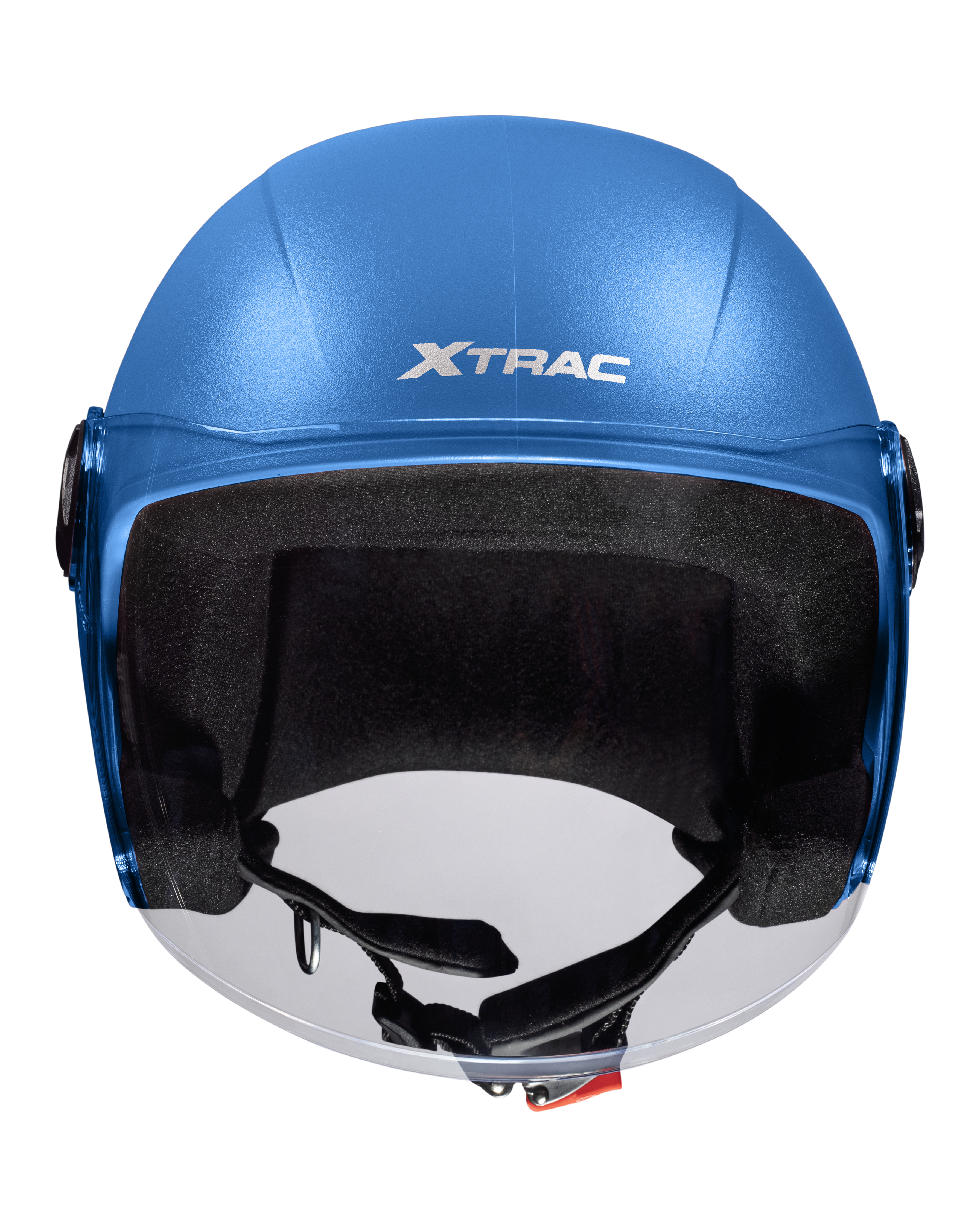Xtrac Fit ISI Certified Half Face Bike Helmet with Clear Visor | Lightweight Open Face Helmet for Men & Women