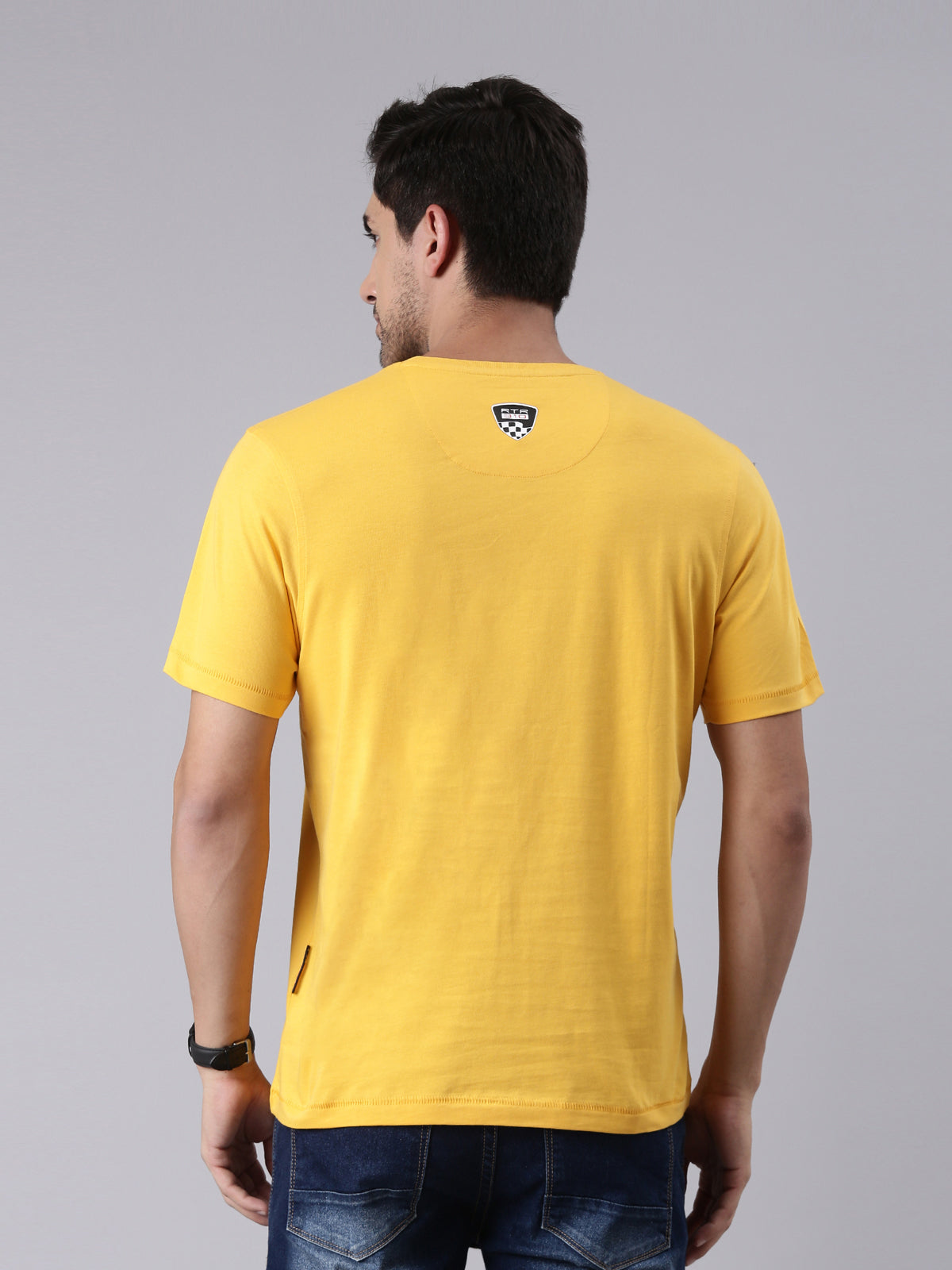  TVS Racing Fury Yellow Cyborg Crew neck T Shirt