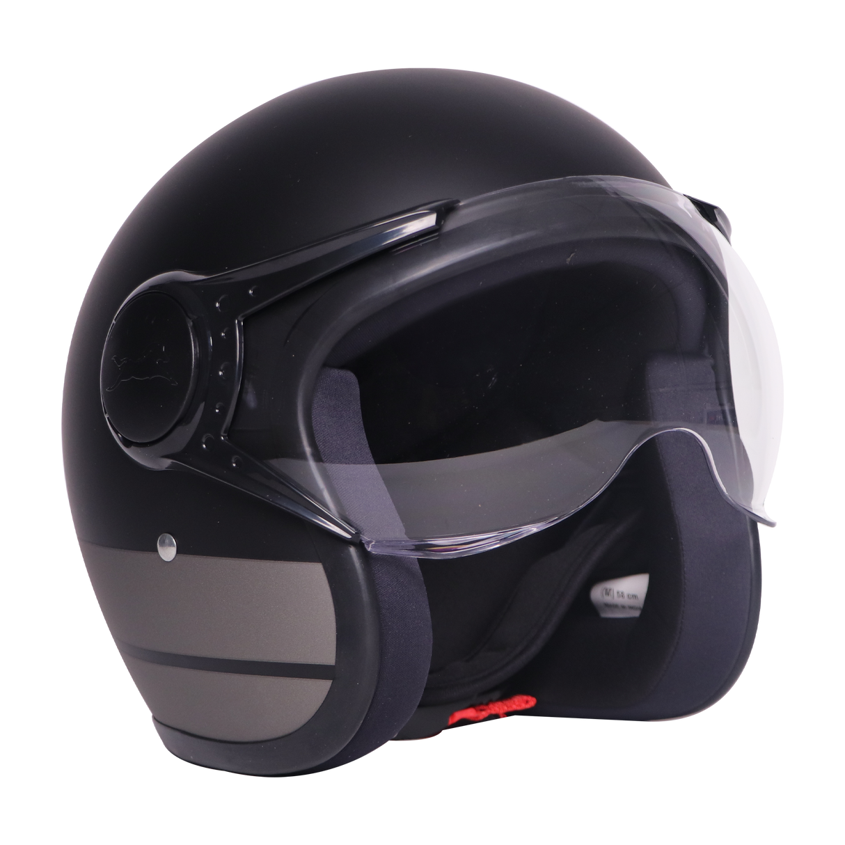 TVS J110 Half Face Helmet, Titanium Grey Matte 