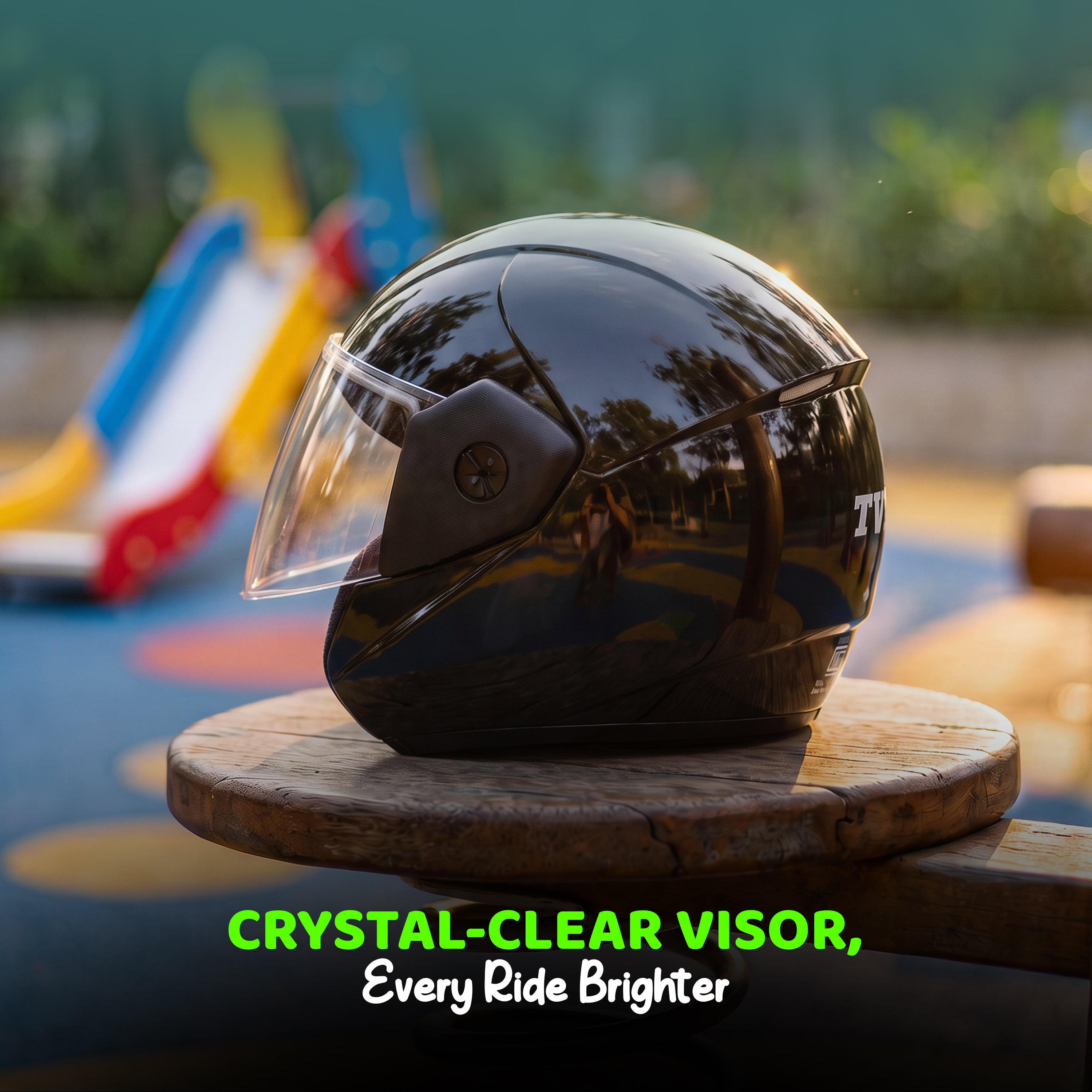 TVS Astro Kids Open Face Helmet – Lightweight, ISI Certified, Comfortable & Durable Helmet for Kids