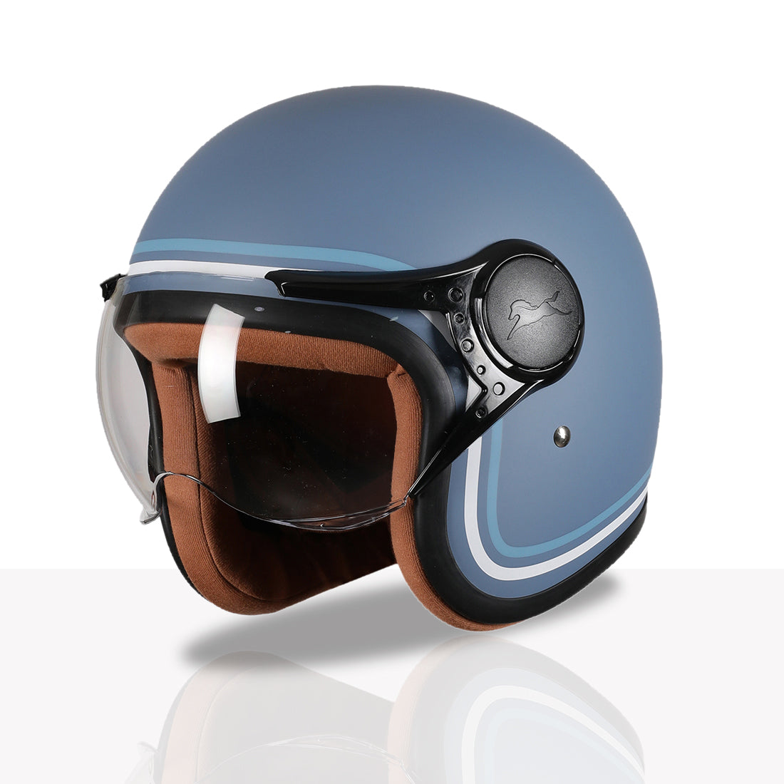 TVS MissFit Helmet for Women | Lightweight Ladies Helmet for Scooter | Stylish Girls Helmet with Extreme Comfort Fit | Women Helmet with Clear Visor | DOT & ISI Certified Helmet for Woman