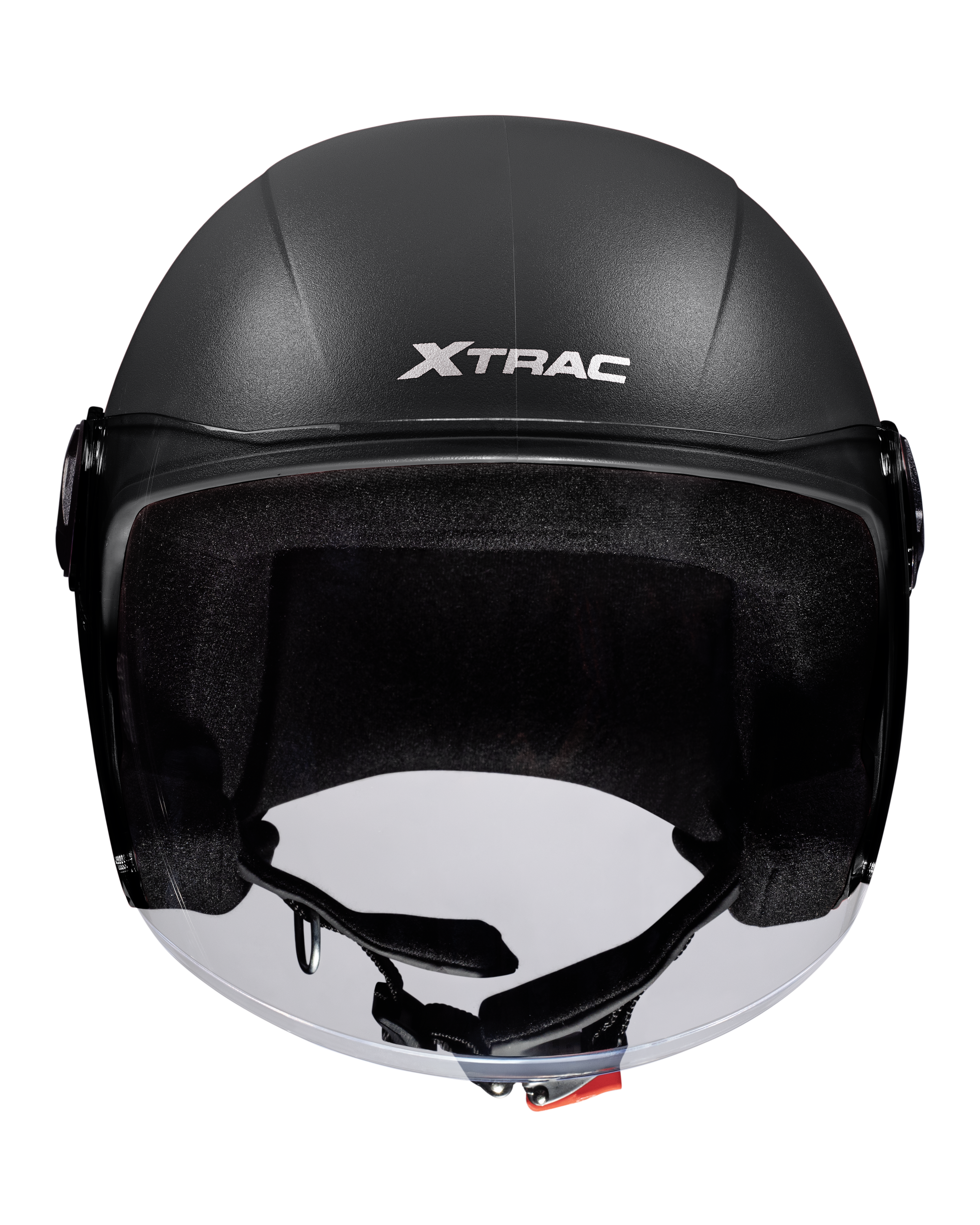 Xtrac Fit ISI Certified Half Face Bike Helmet with Clear Visor | Lightweight Open Face Helmet for Men & Women