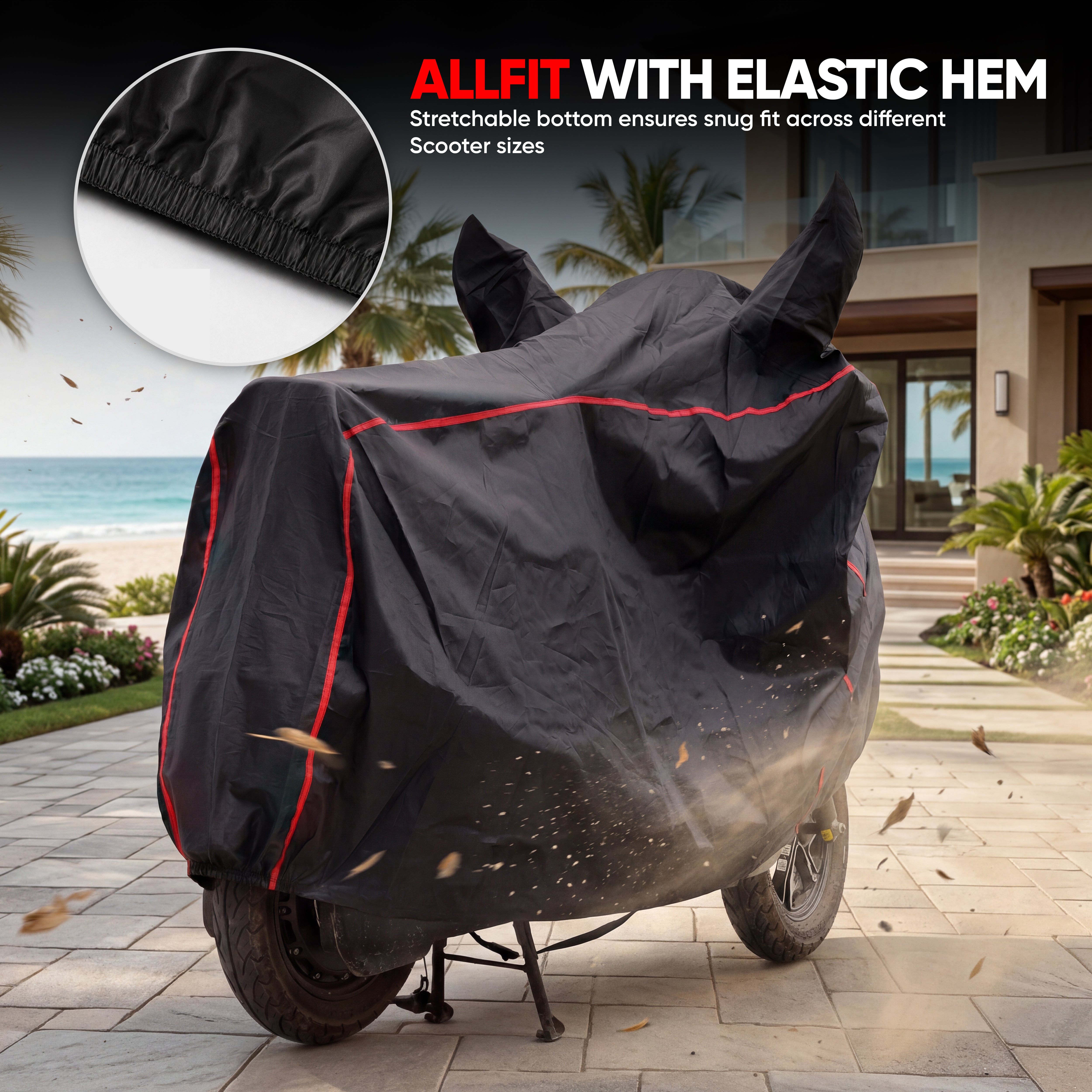 TVS Premium Universal Scooter Cover – UV Protected, Water Resistant, Dustproof & All-Weather Protection