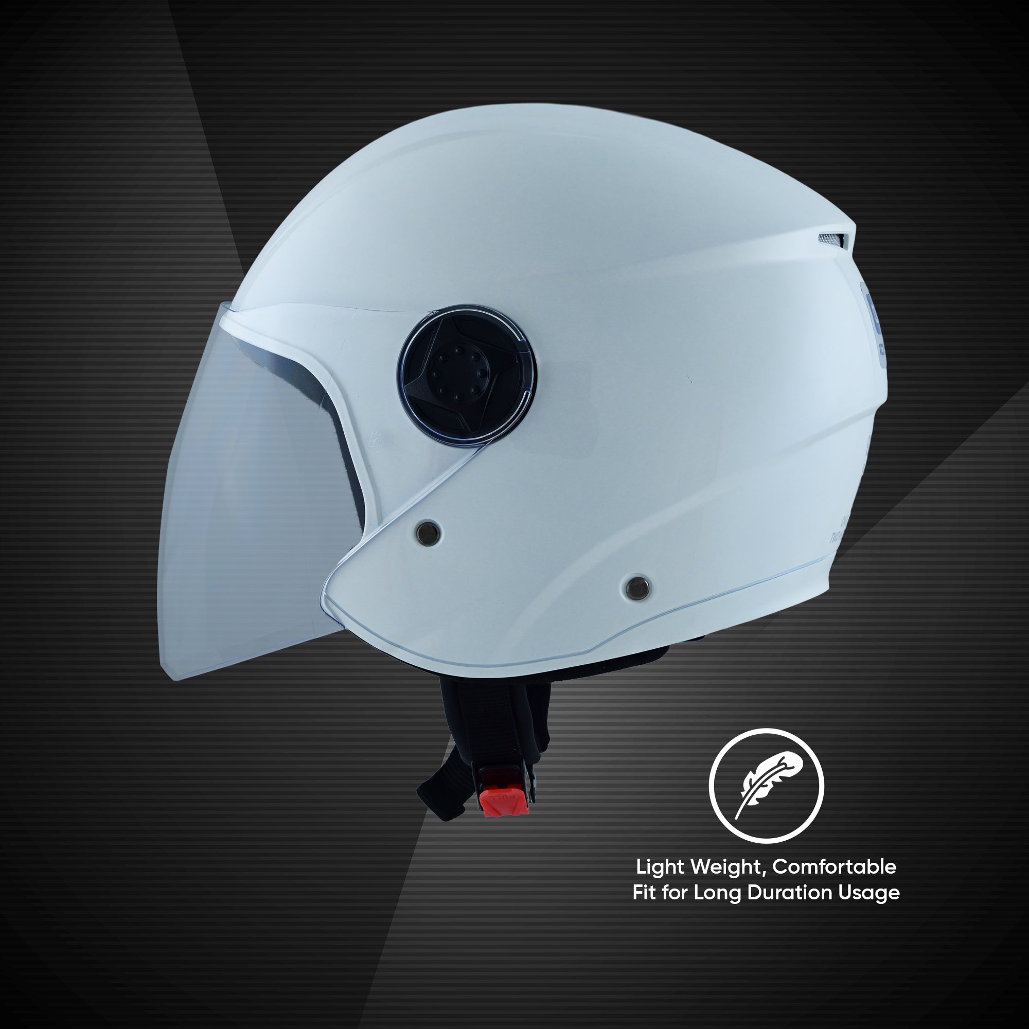 TVS iQube Open Face Helmet | ISI Certified, Lightweight & Comfortable Design