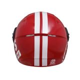 TVS Racing Kids Half Face Helmet, Color: Red - ISI Certified