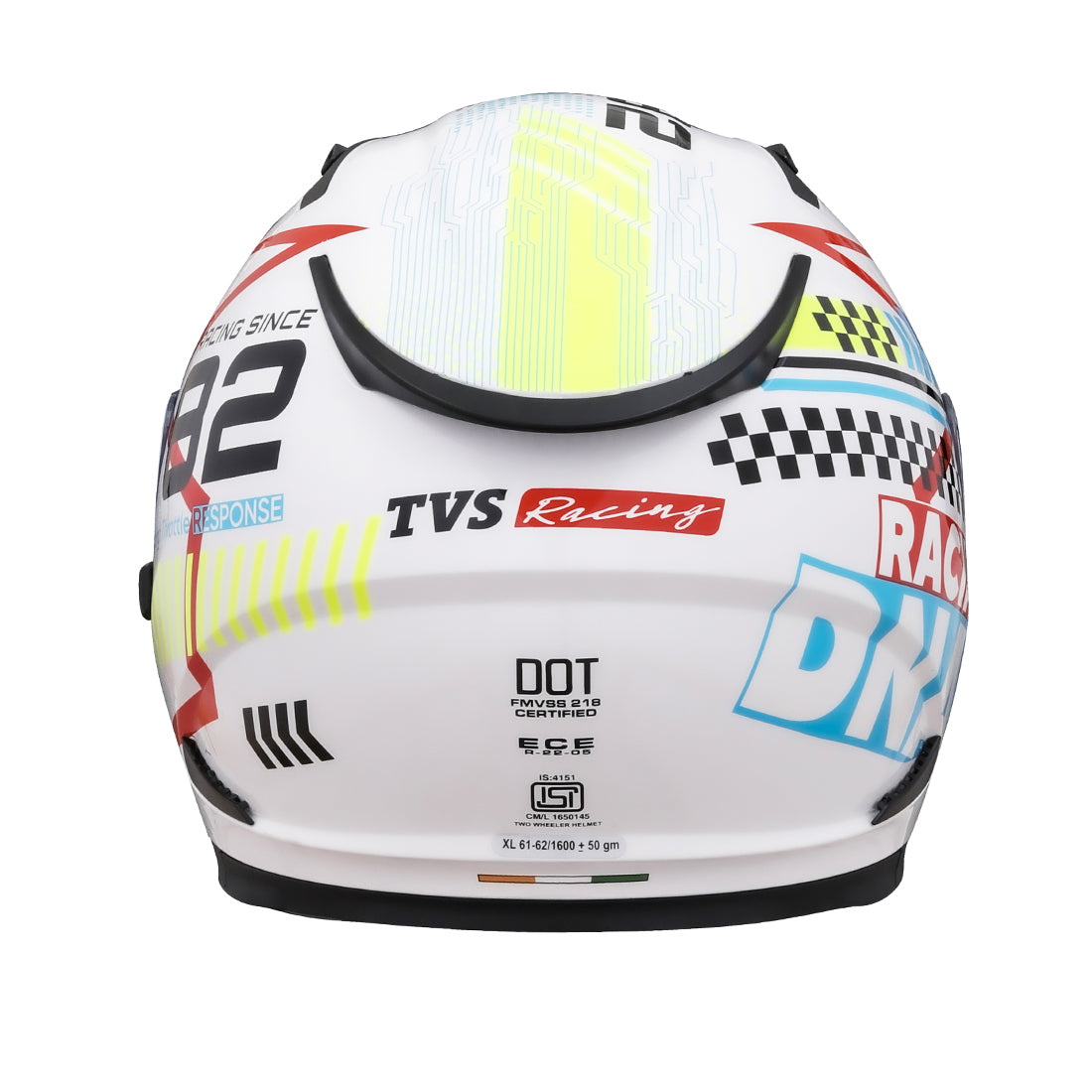 TVS Racing Full Face Premium Helmet - ISI, DOT & ECE Certified