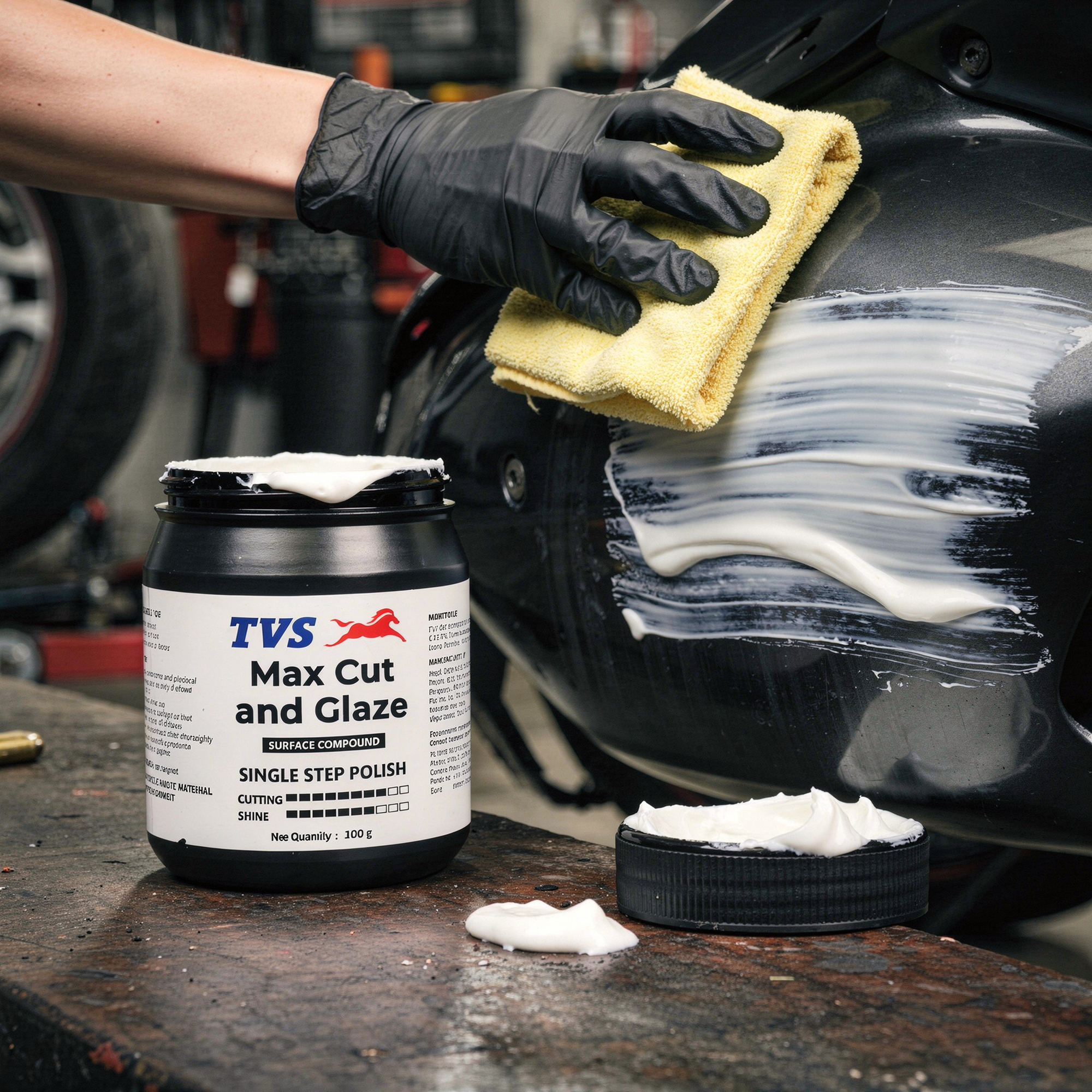TVS Max Cut and Glaze, Net Weight: 100gr. - Single Step Polish