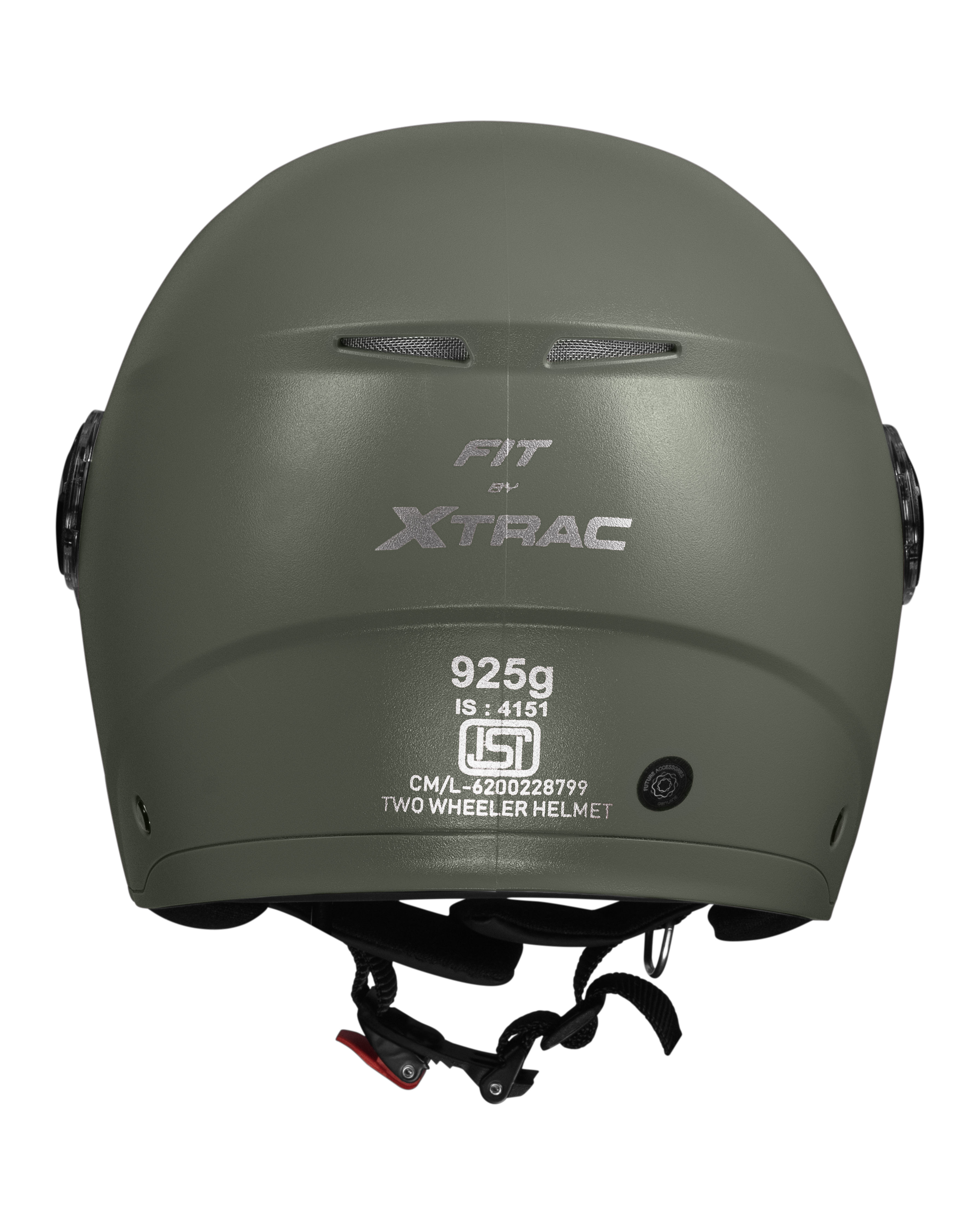 Xtrac Fit ISI Certified Half Face Bike Helmet with Clear Visor | Lightweight Open Face Helmet for Men & Women