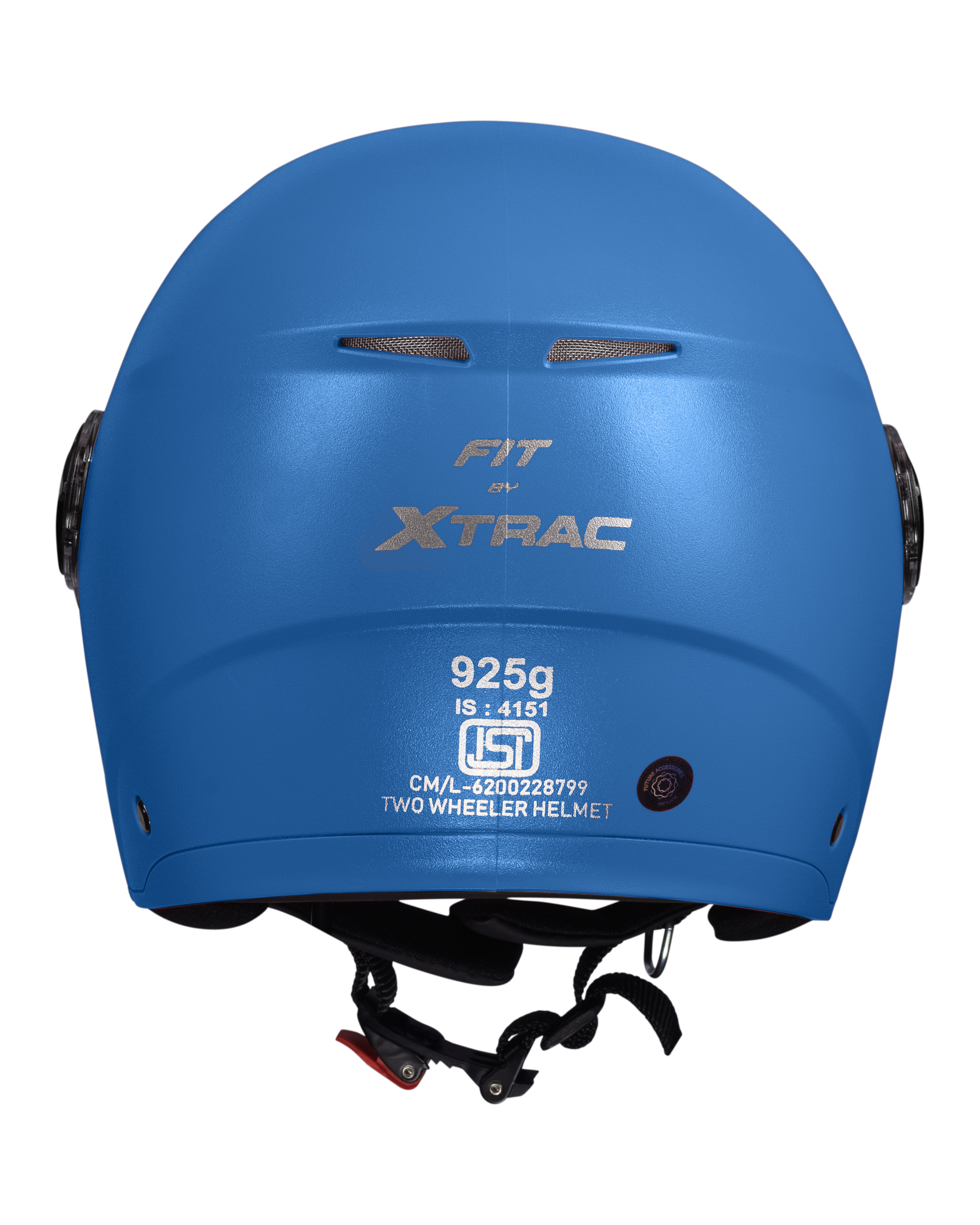 Xtrac Fit ISI Certified Half Face Bike Helmet with Clear Visor | Lightweight Open Face Helmet for Men & Women