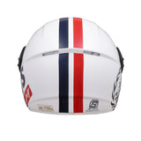 TVS Racing Kids Half Face Helmet, Color: White - ISI Certified