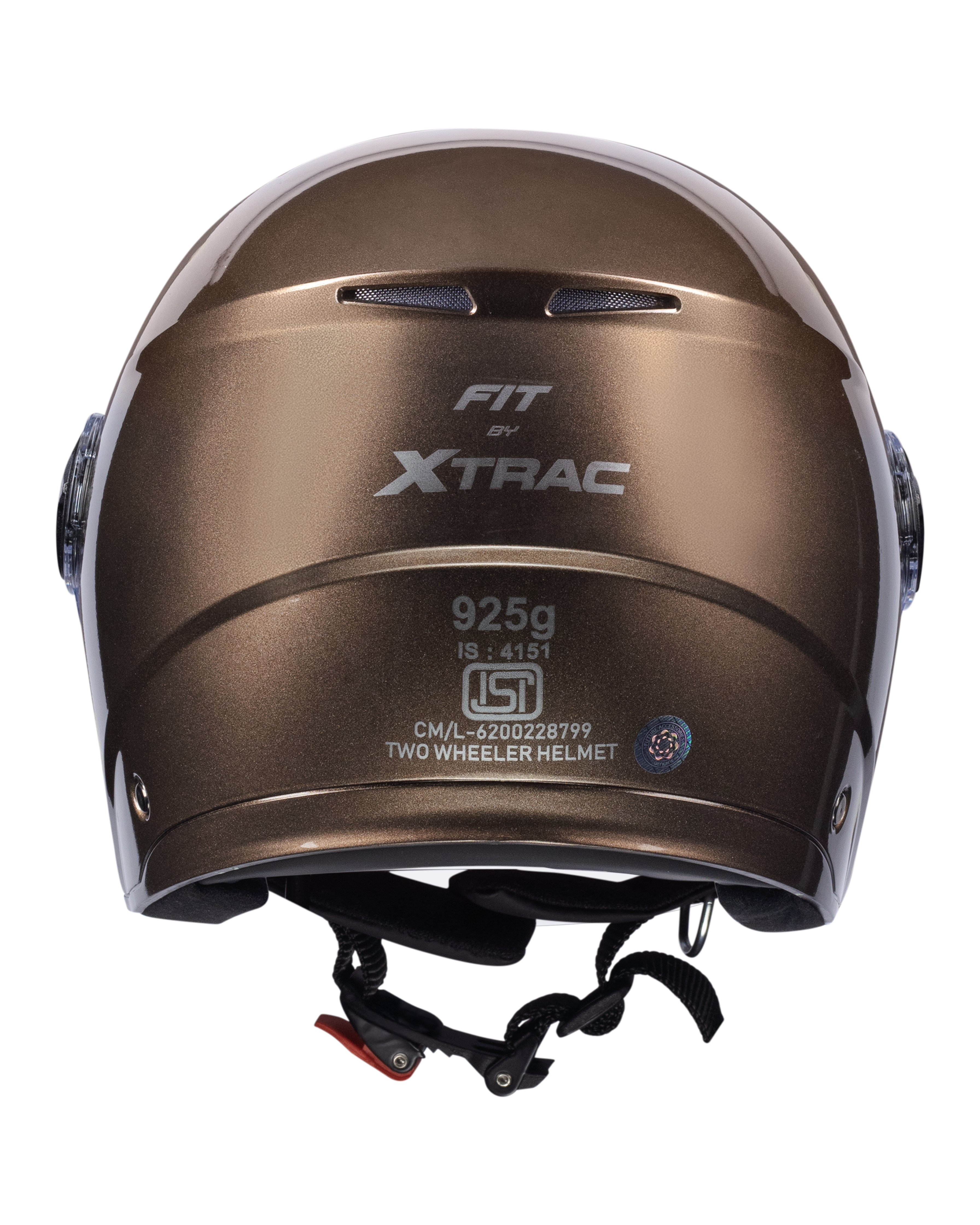 Xtrac Fit ISI Certified Half Face Bike Helmet with Clear Visor | Lightweight Open Face Helmet for Men & Women