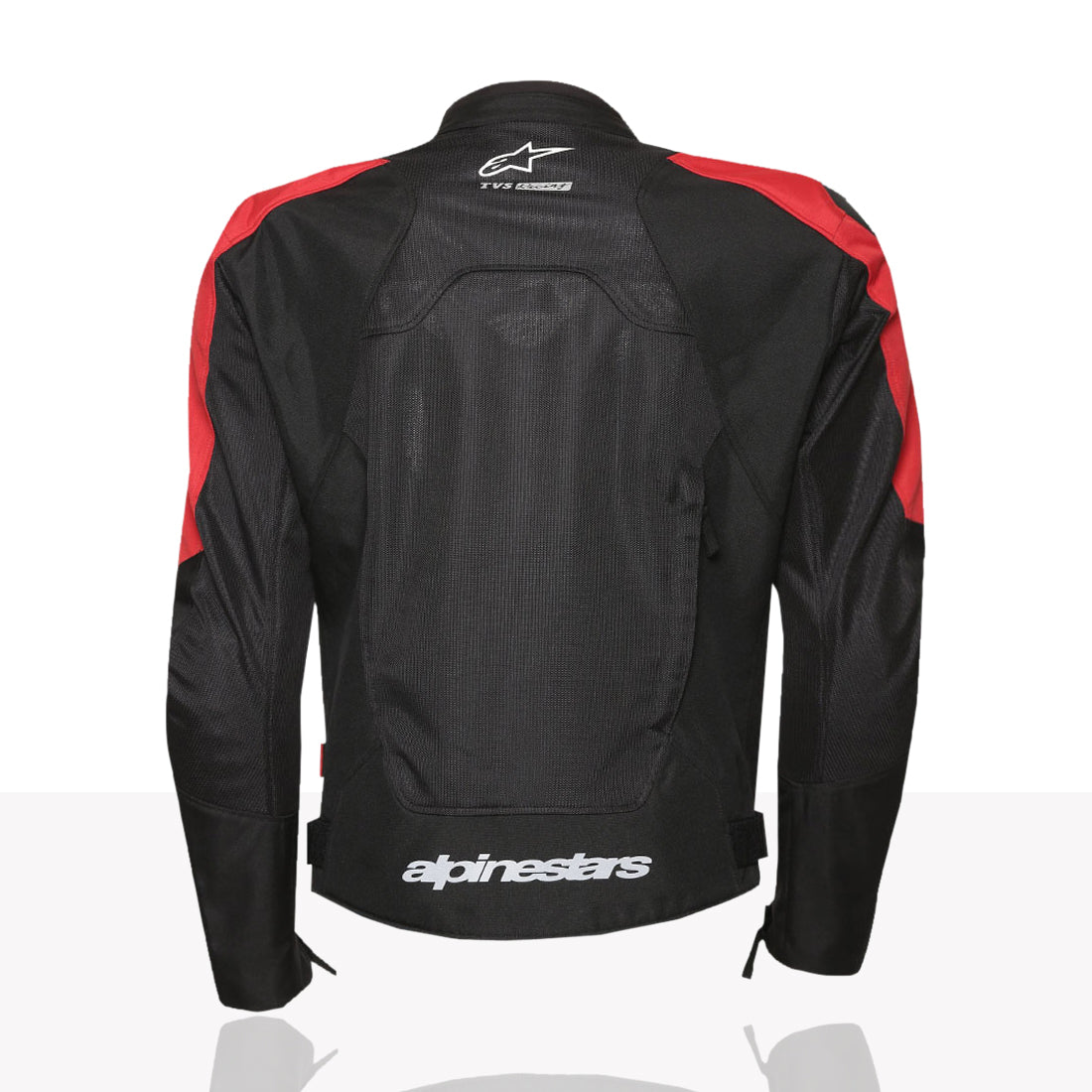 TVS Racing x Alpinestars Riding Jacket with CE Level 2 Nucleon Plasma Armor, 600D Abrasion Resistant Shell, Breathable Mesh Panels, Reflective Visibility, Pre Curved Sleeves Motorcycle Protective Gear