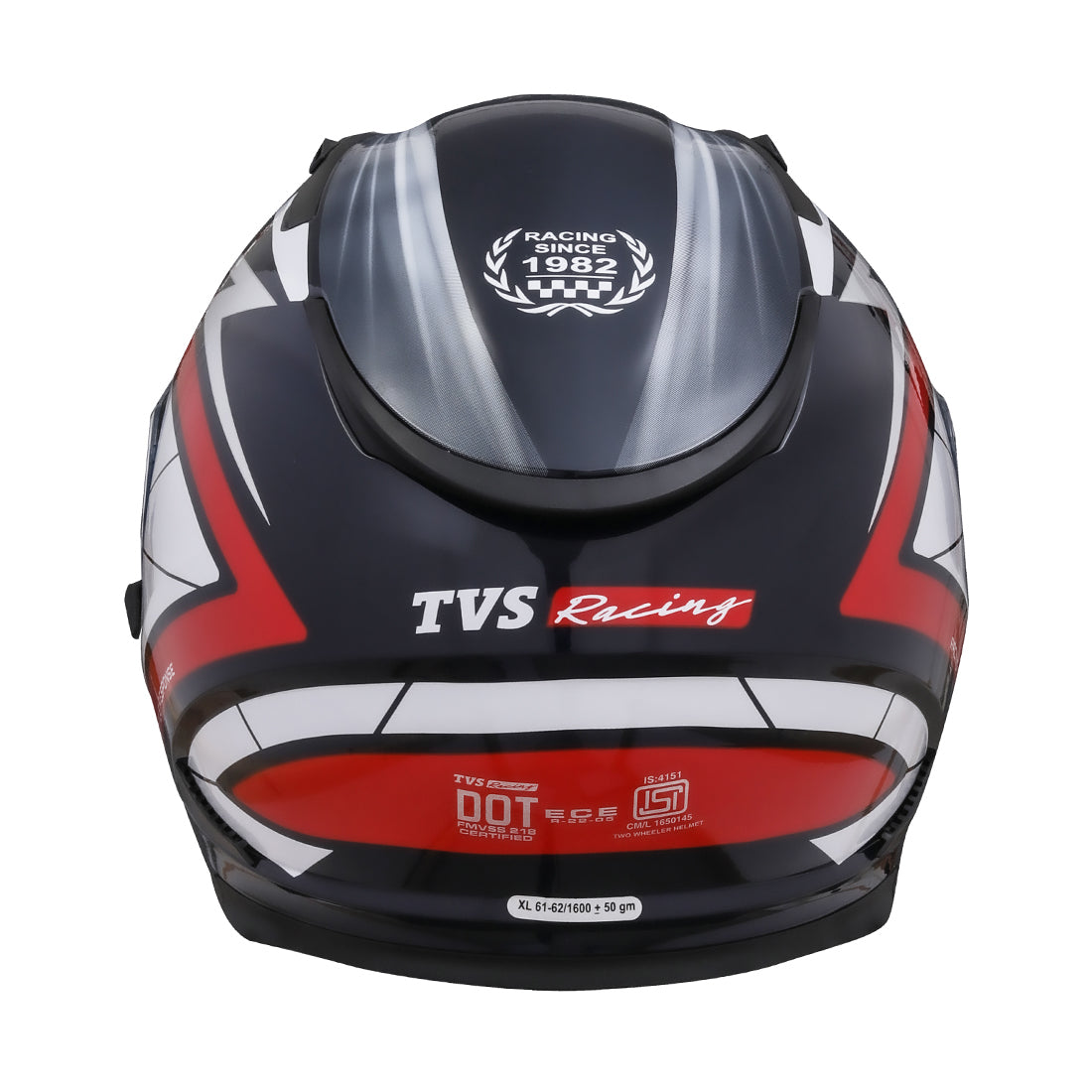 TVS Racing Full Face Helmet - Enhanced Safety with Comfortable Padding