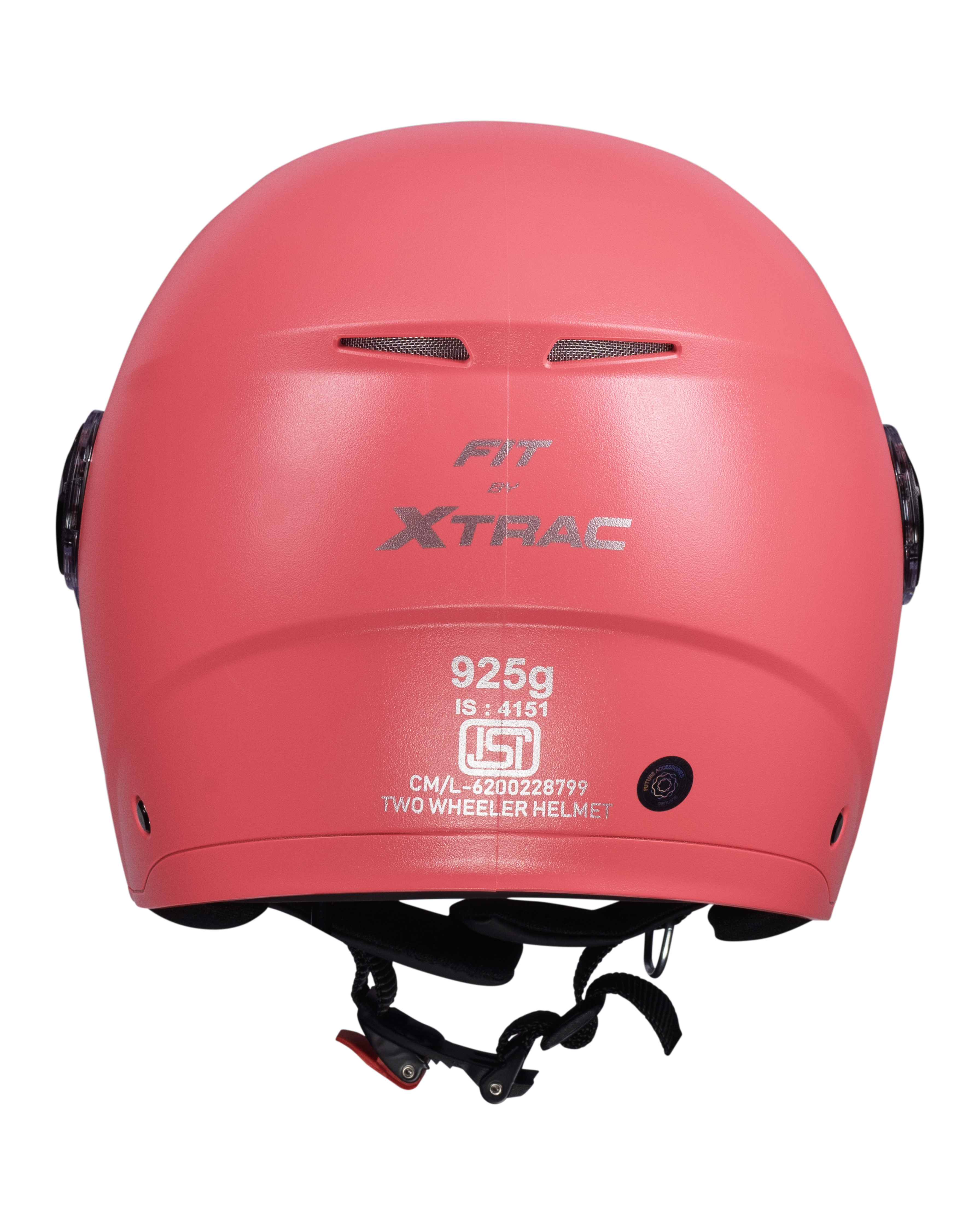Xtrac Fit ISI Certified Half Face Bike Helmet with Clear Visor | Lightweight Open Face Helmet for Men & Women