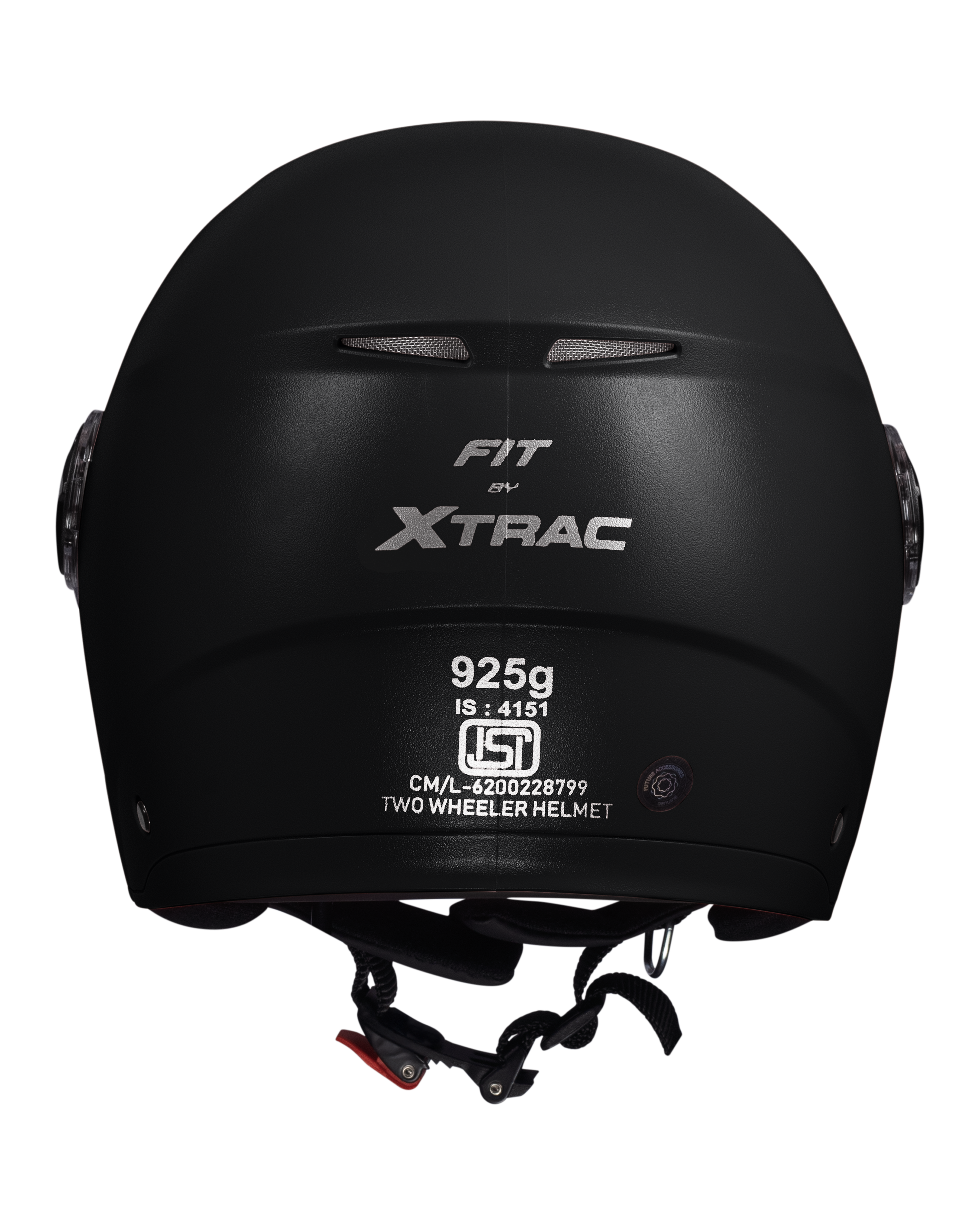 Xtrac Fit ISI Certified Half Face Bike Helmet with Clear Visor | Lightweight Open Face Helmet for Men & Women