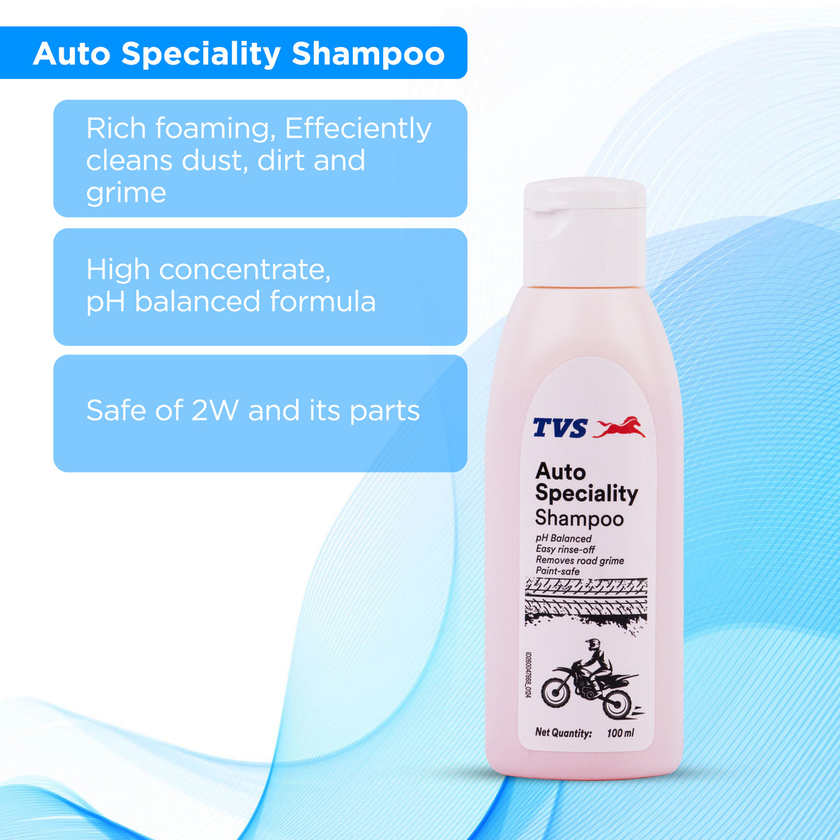 TVS Bike Care Kit Contains Shampoo, Liquid Wax, Shiner and Microfiber Cloth