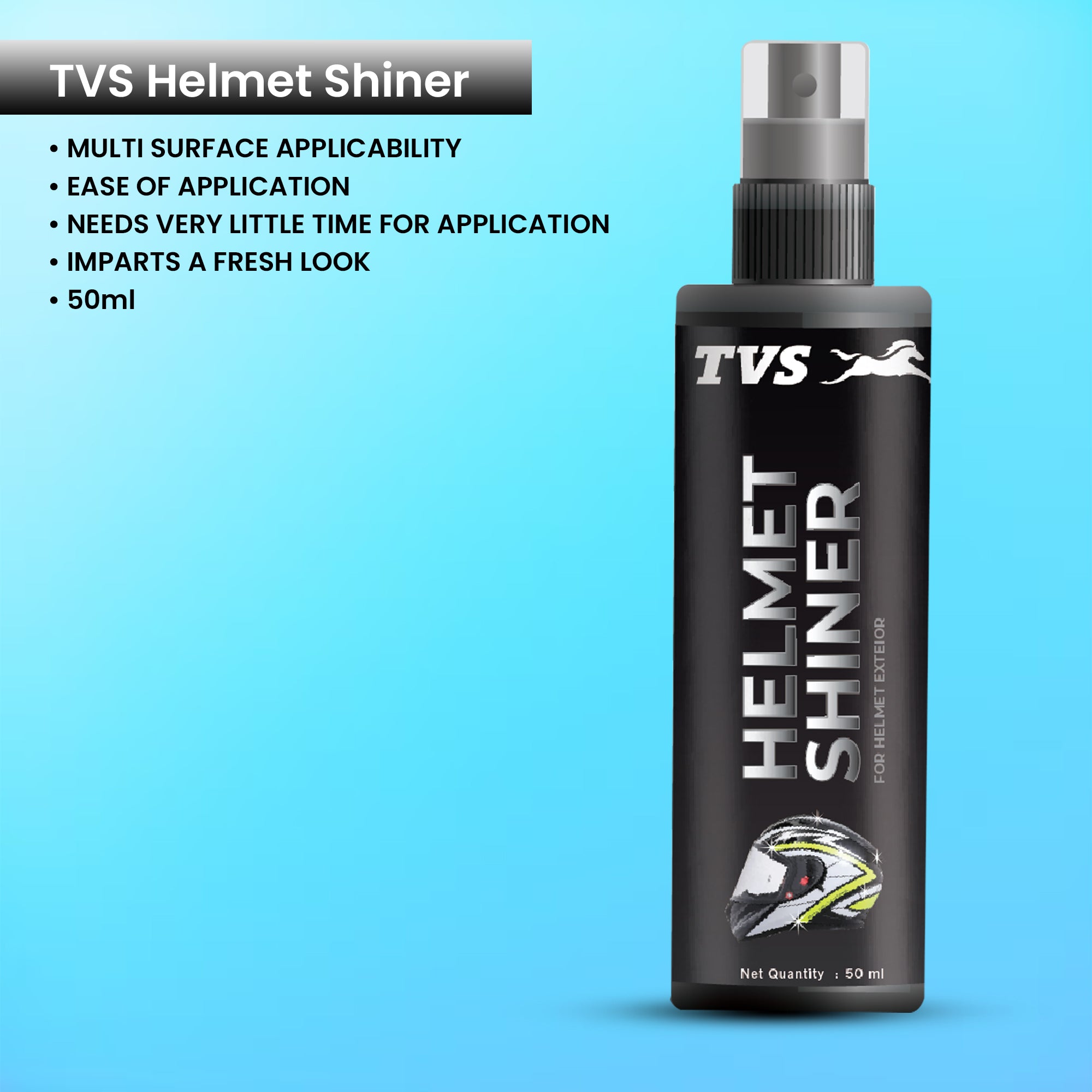 TVS Helmet Care Kit - Ultimate Cleaning Solution for Your Helmet