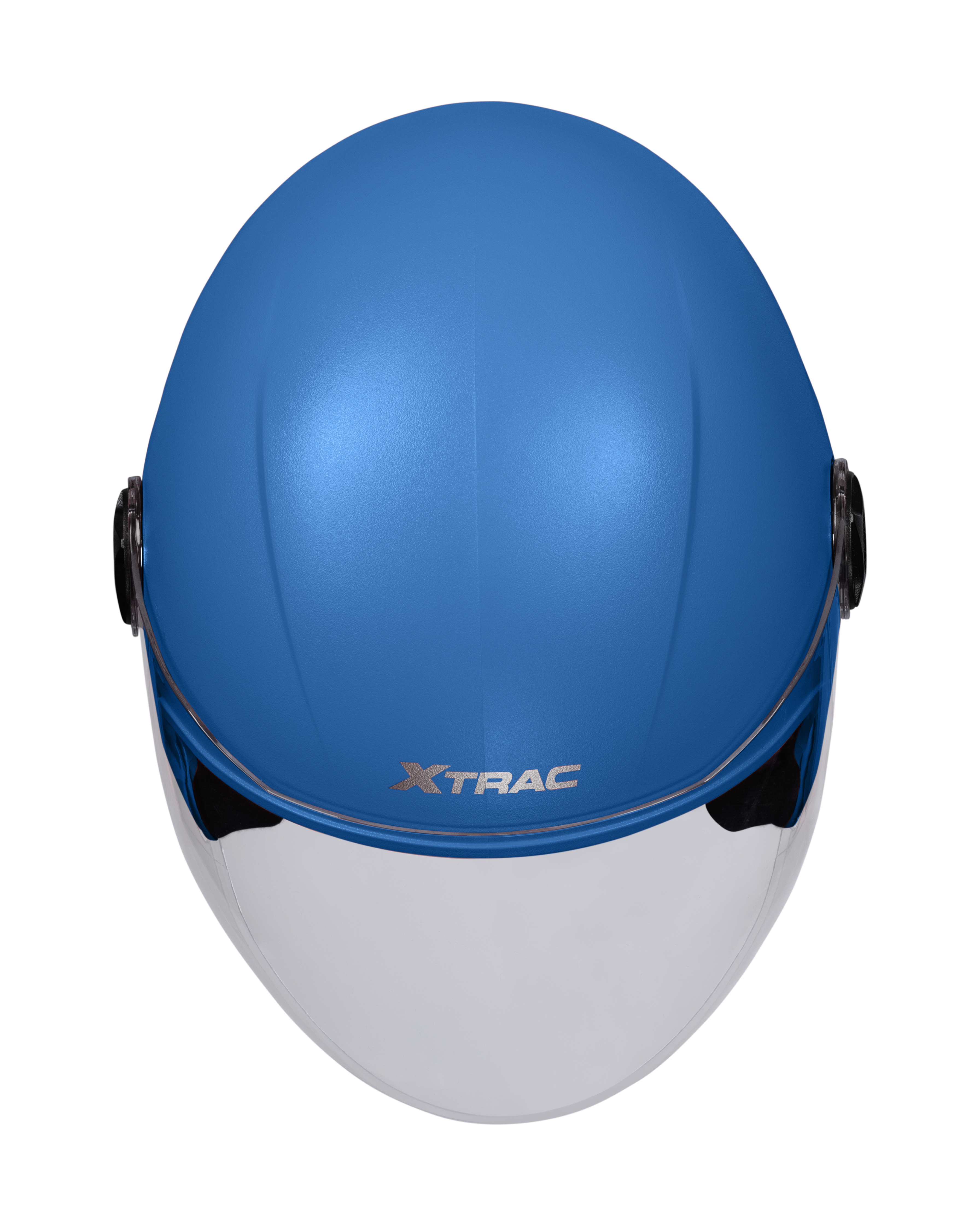 Xtrac Fit ISI Certified Half Face Bike Helmet with Clear Visor | Lightweight Open Face Helmet for Men & Women