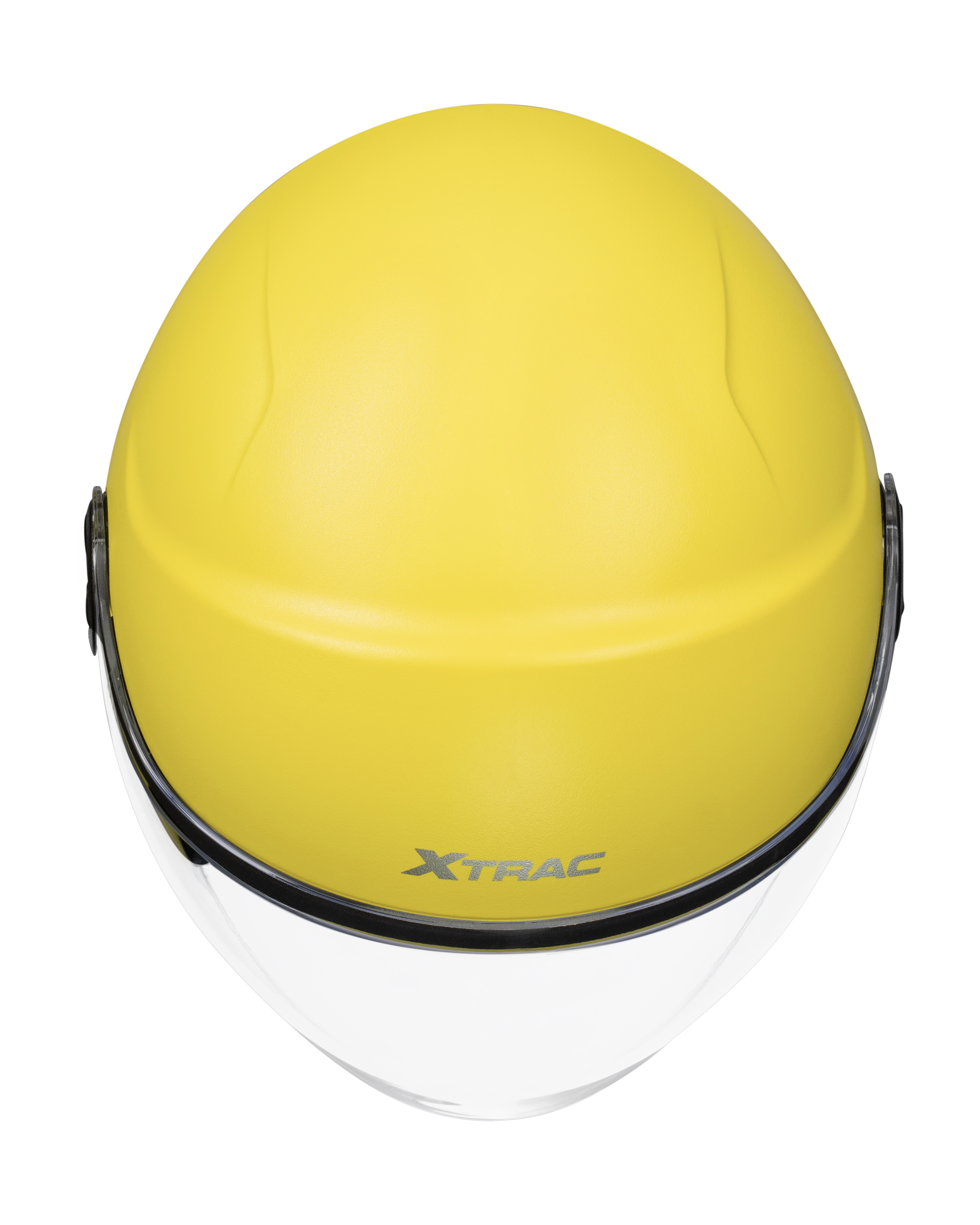 Xtrac Ace Open Face Helmet – ISI Certified Half Face Bike Helmet with ABS Shell, Clear Visor & Comfortable Padding