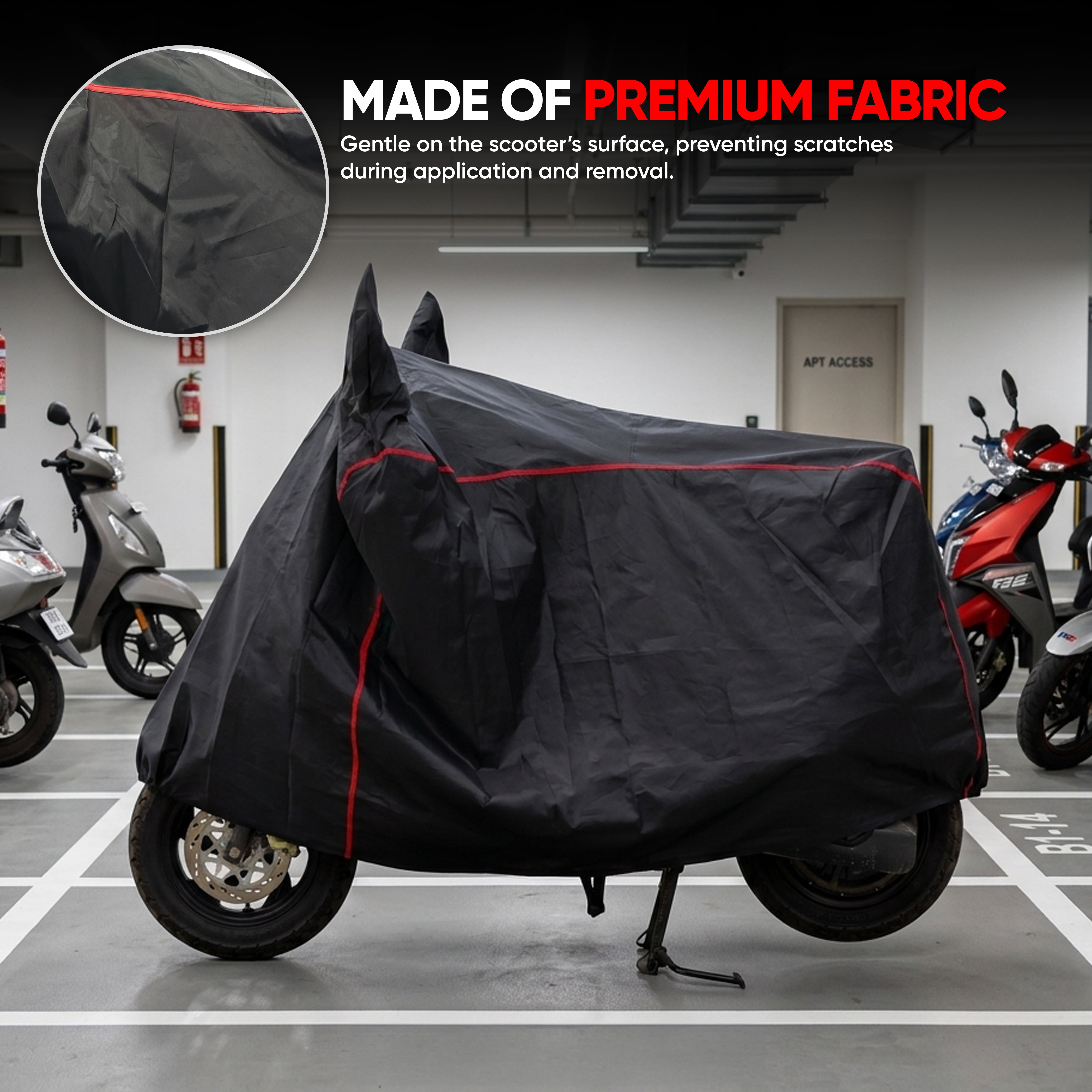 TVS Premium Universal Scooter Cover – UV Protected, Water Resistant, Dustproof & All-Weather Protection