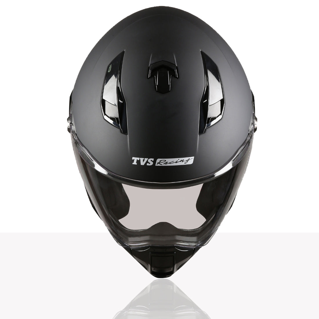 TVS Racing Anti Matter Full Face Helmet for Bike & Motorcycle Riders-DOT & ISI Certified-Lightweight ABS Shell, UV Resistant-Ventilated Comfort Liner, Quick-Release Visor & Chin Strap