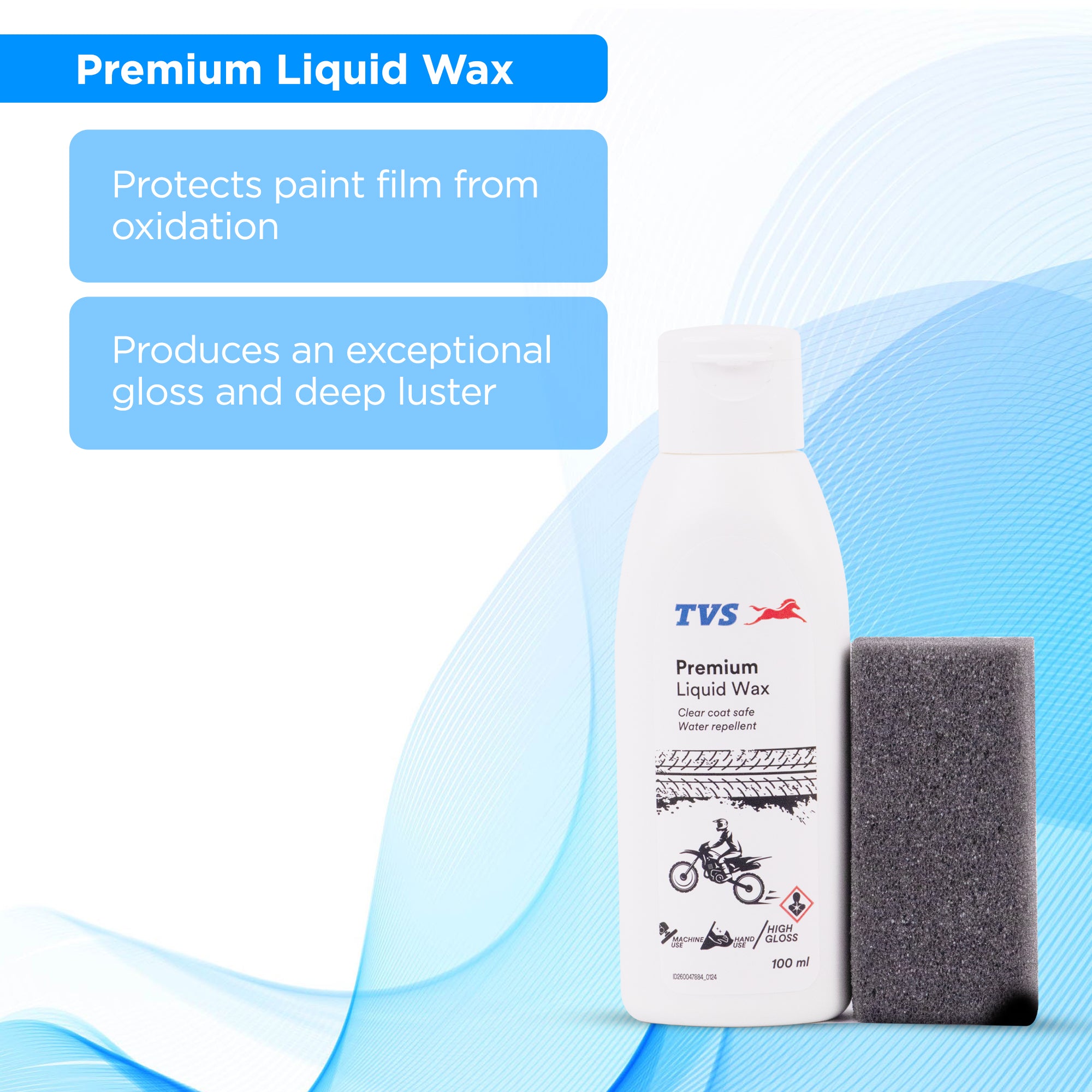 TVS Bike Care Kit Contains Shampoo, Liquid Wax, Shiner and Microfiber Cloth