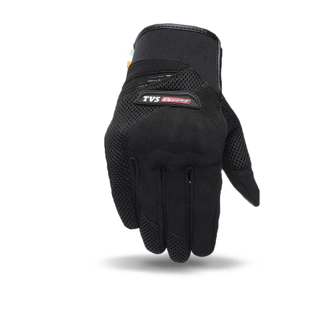 TVS Racing Beast Riding Gloves | All-Weather Riding Protection | Corduroy Top | PVC Knuckle Guard | Touchscreen Ready | Breathable Airmesh | Anti-Fatigue Padded Palm | Men’s Motorcycle Gloves